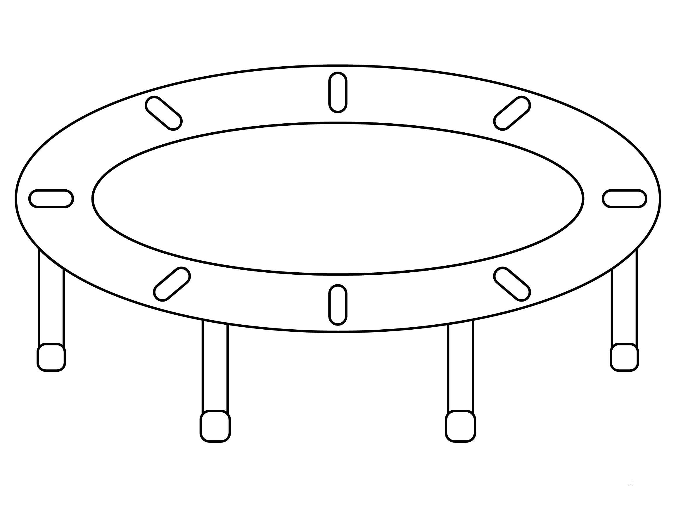 Trampoline Coloring Page ColouringPages