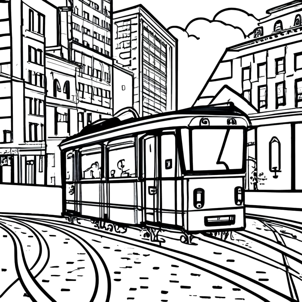 Portland Aerial Tram Coloring Page