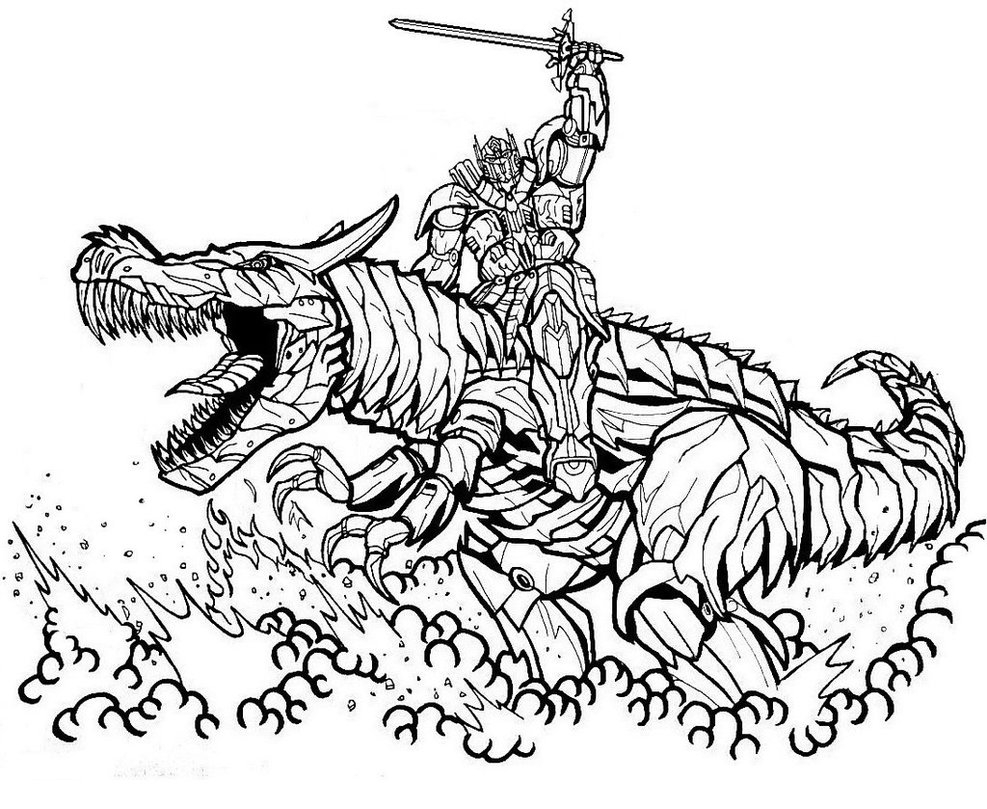 Transformers Grimlock Coloring Pages At GetDrawings Free Download
