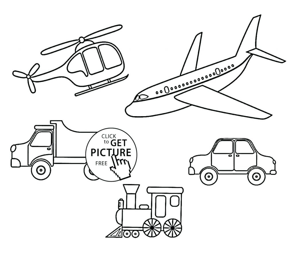 Transportation Coloring Pages For Preschoolers At GetColorings Free Printable Colorings