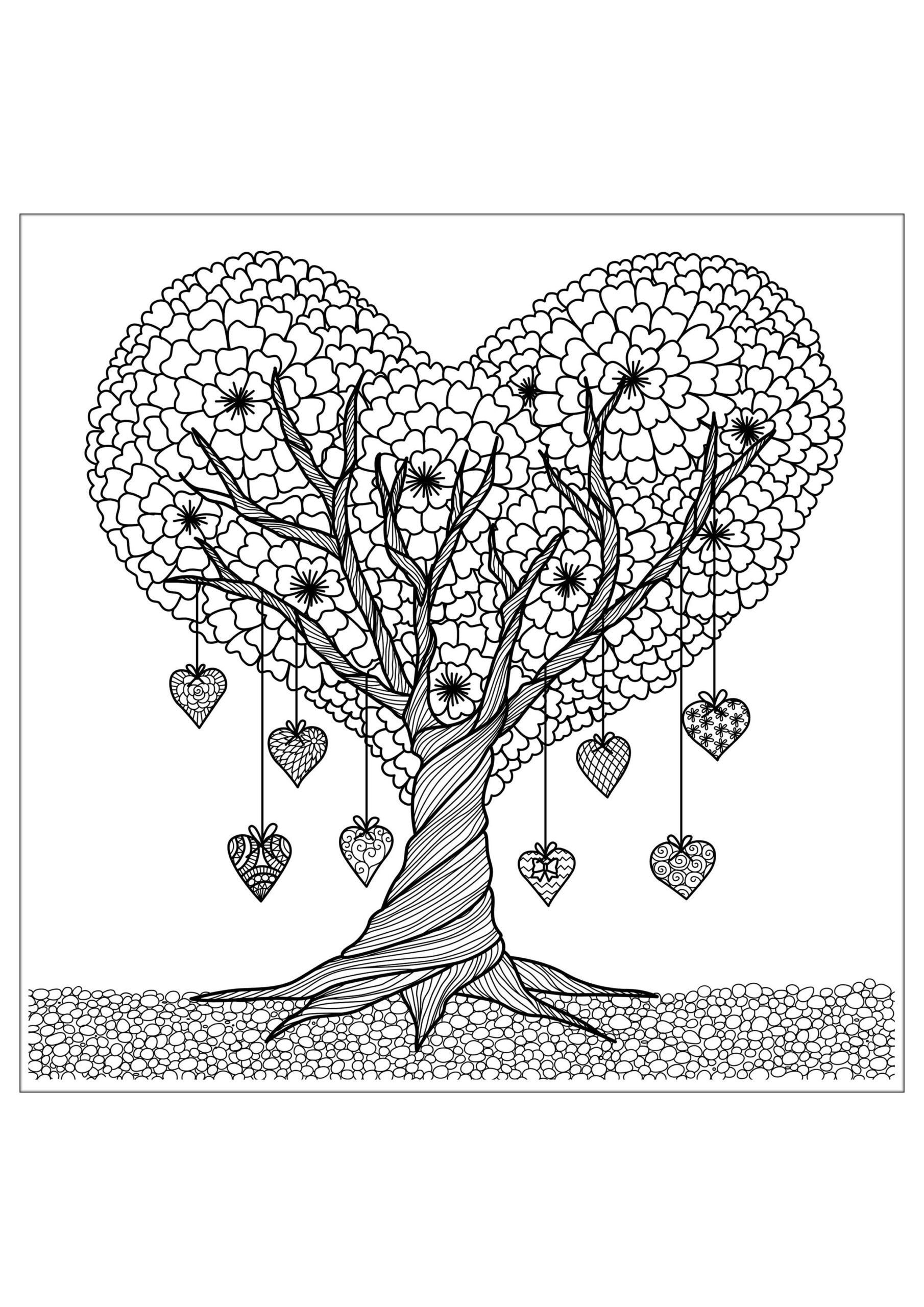 Trees Coloring Page