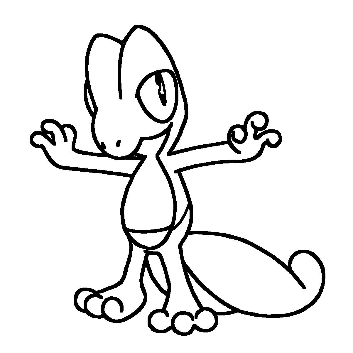 Treecko Coloring Page Print IdeaShortcut