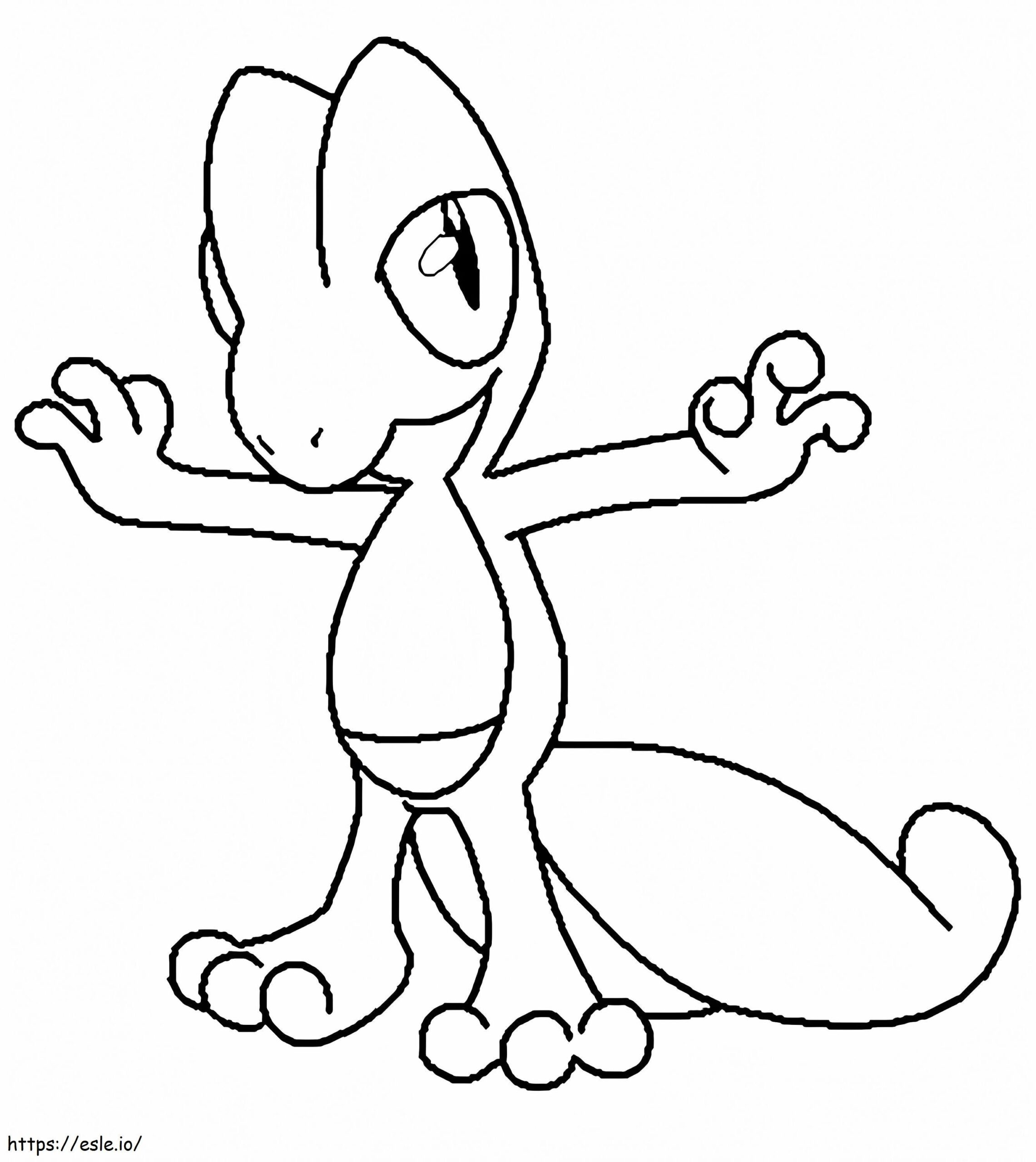 Treecko For Kid Coloring Page