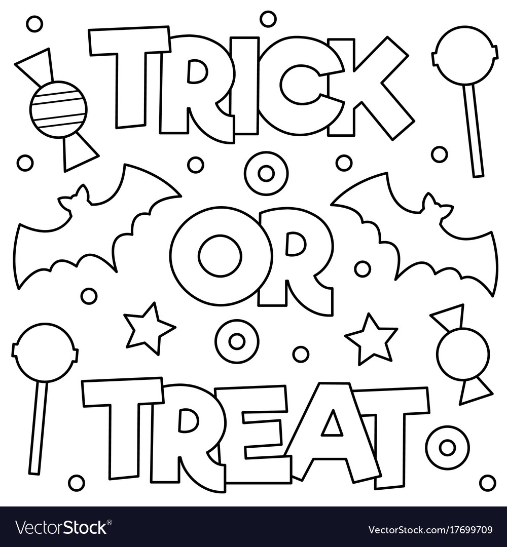 Trick Or Treat Coloring Pages
