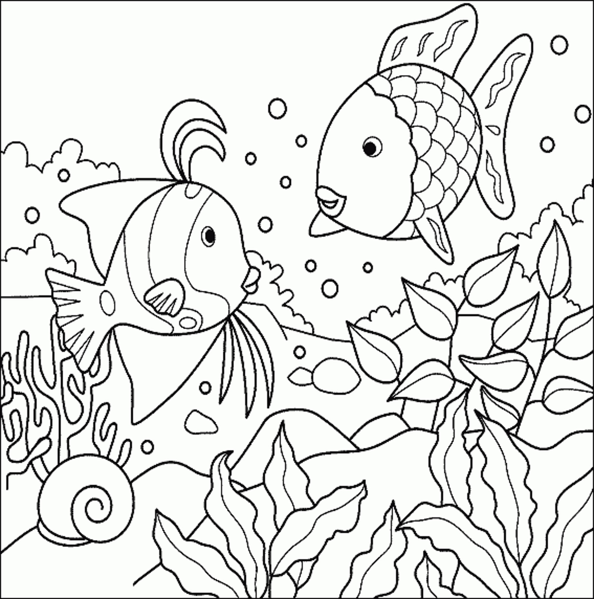 Coloring Page Fish