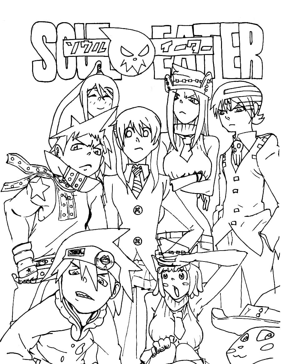 Tsubaki Soul Eater Coloring Pages