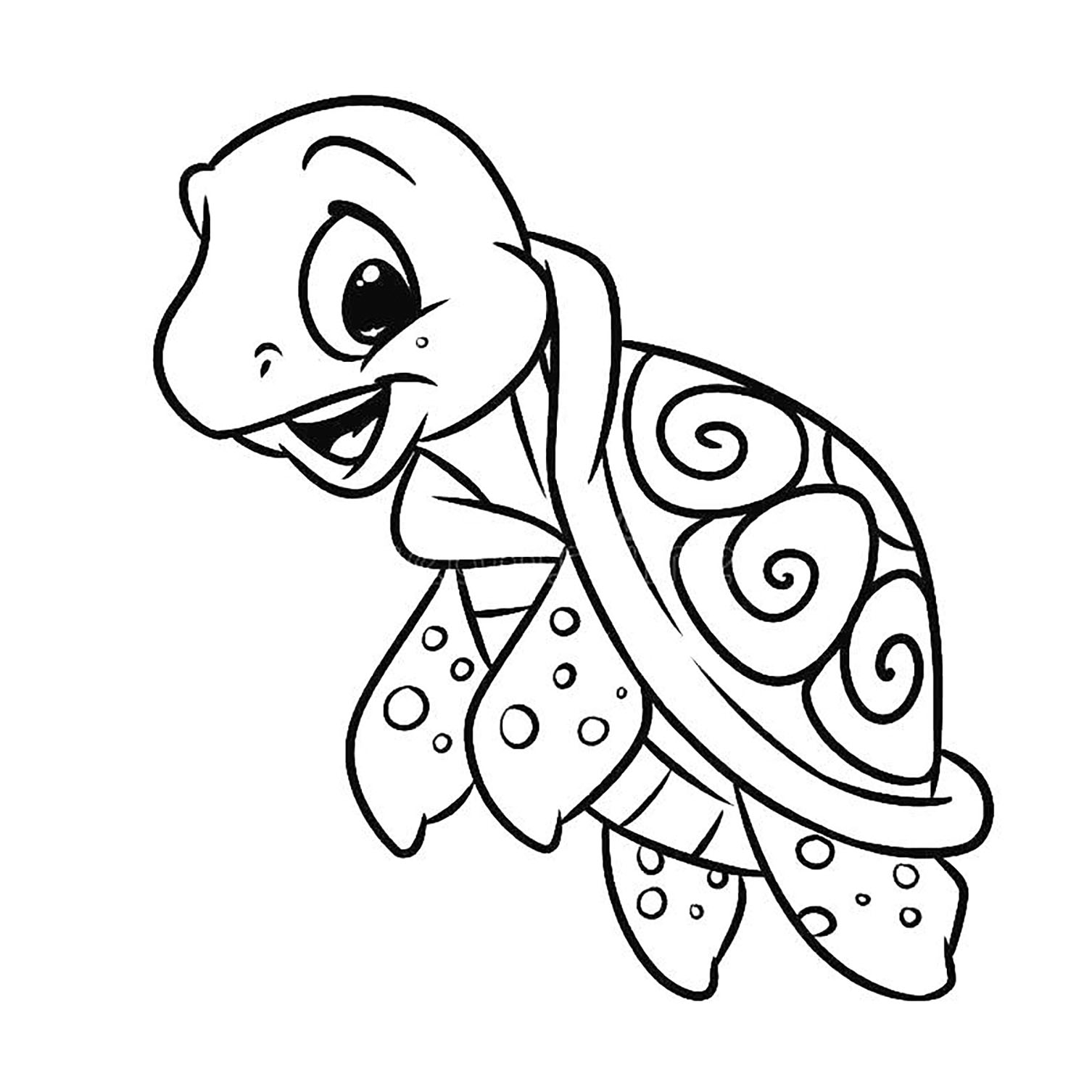 Turtle Coloring Pages For Children Turtles Kids Coloring Pages
