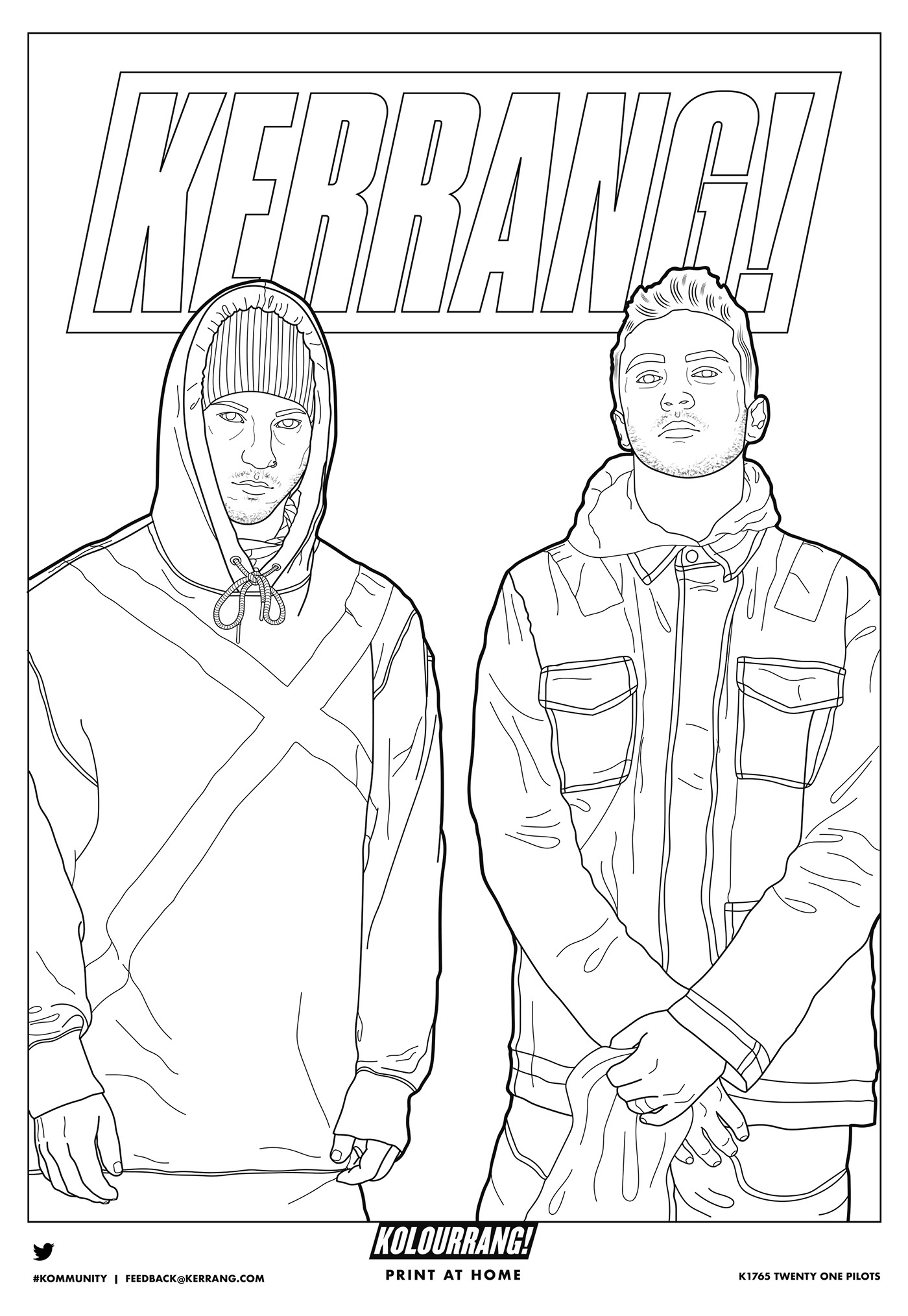 Twenty One Pilots Coloring Pages