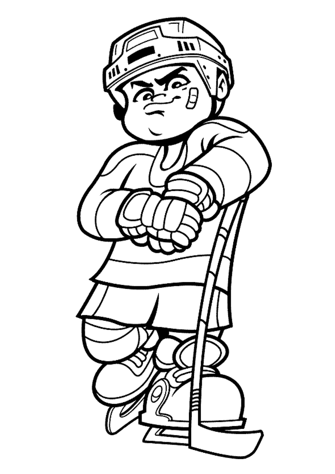 Types Of Sports Coloring Pages For Kids Hockey Sports Coloring Pages