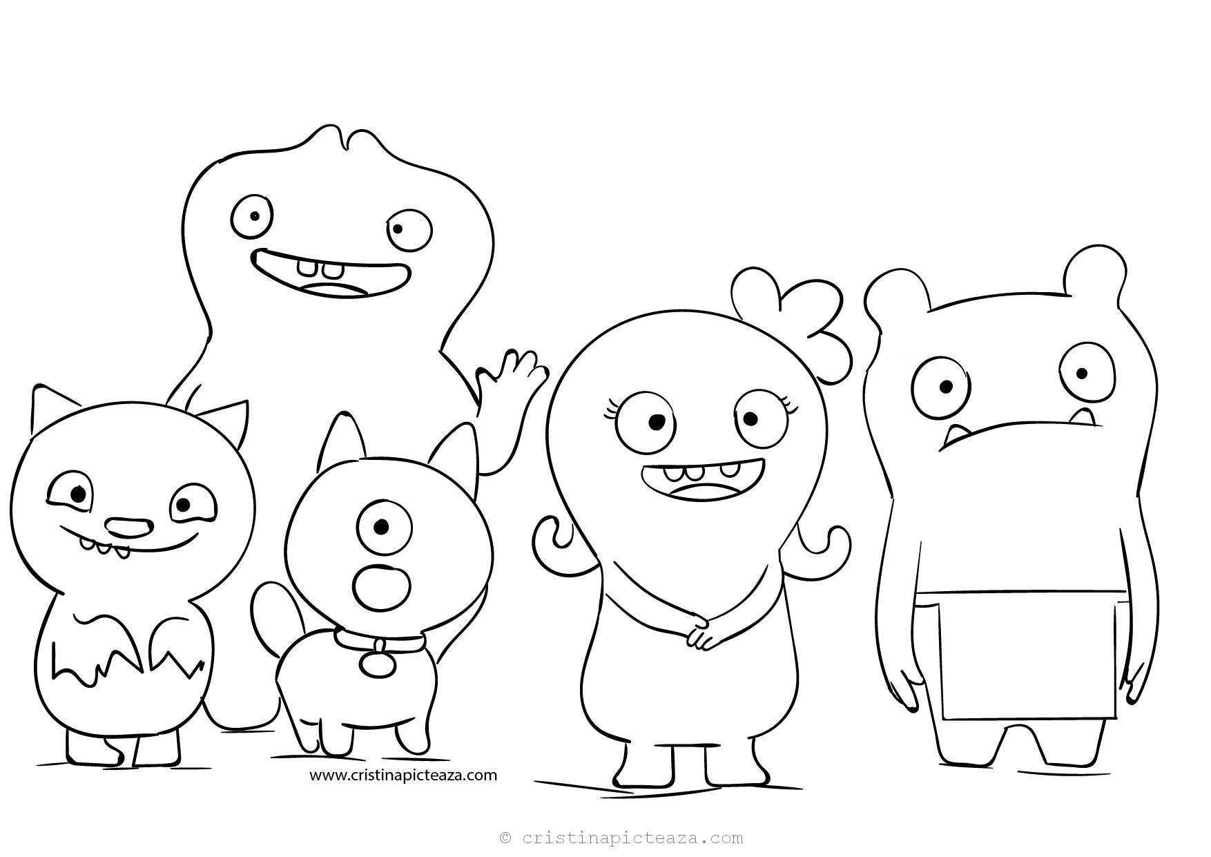 Ugly Dolls Coloring Pages Download Uglydolls For Coloring