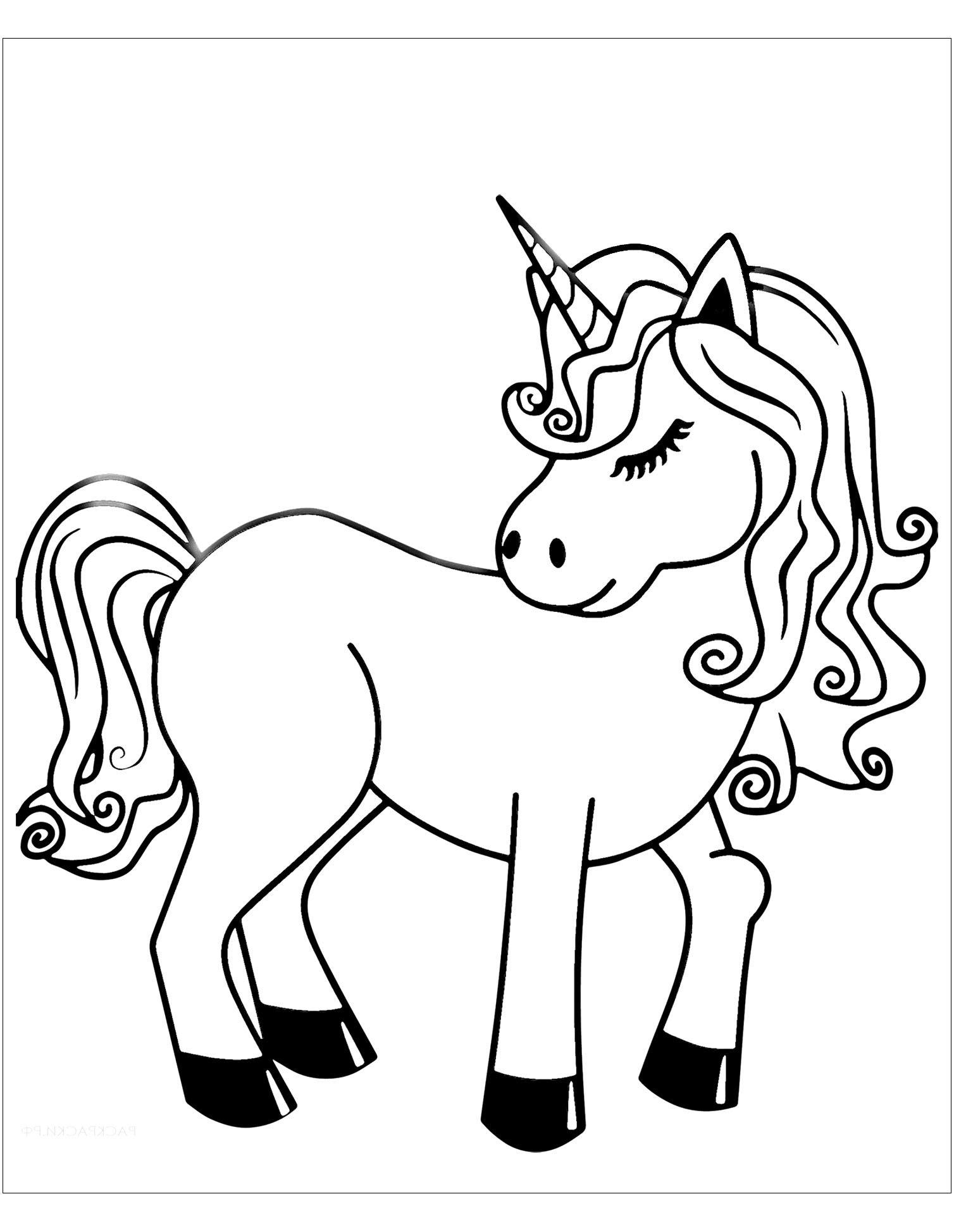 Unicorn Coloring Page For Kids Unicorn Coloring Pages For Kids