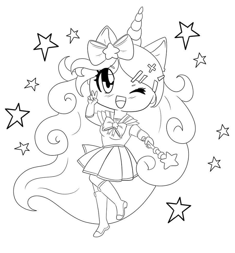 Unicorn Girl Coloring Pages Coloring Home