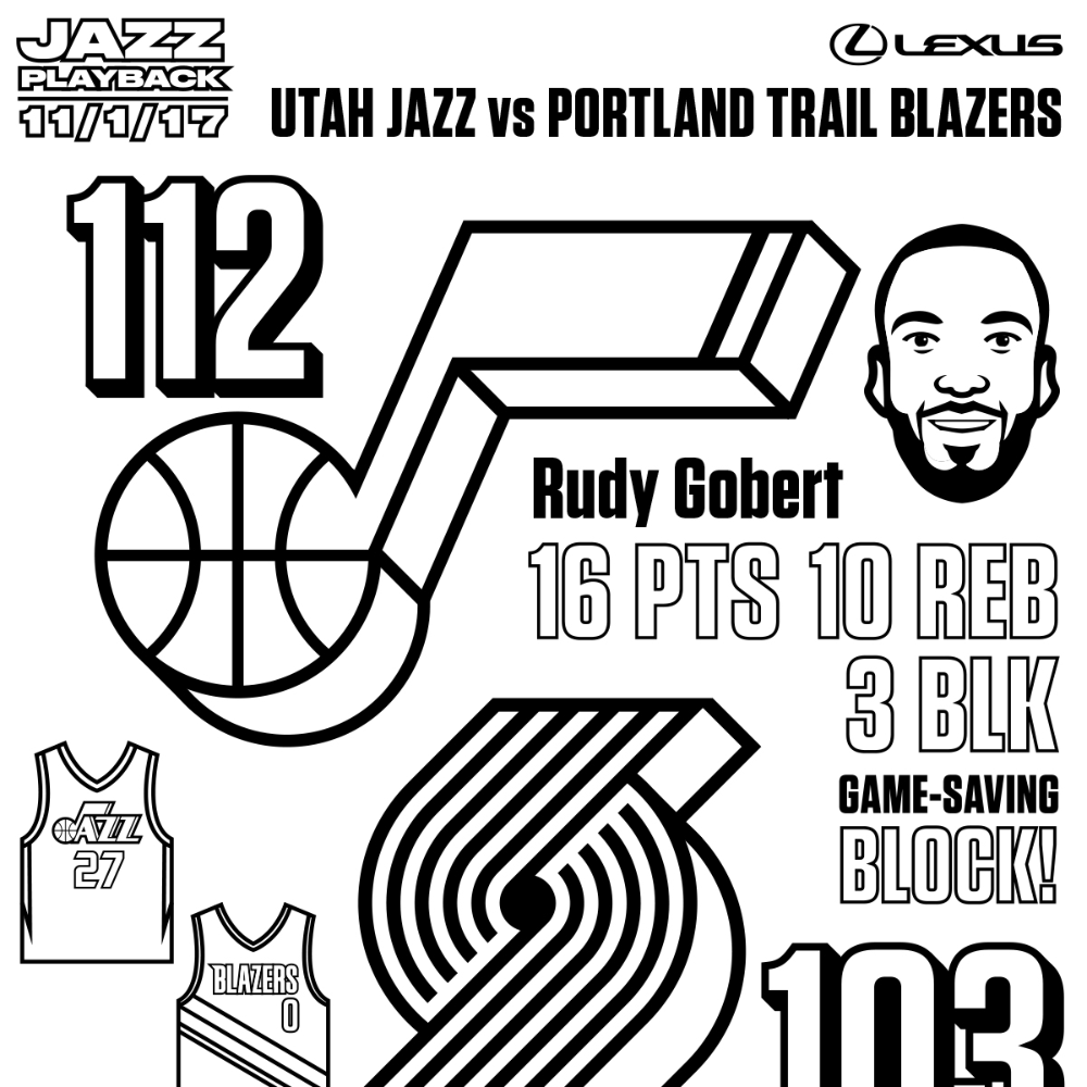 Utah Jazz Coloring Pages