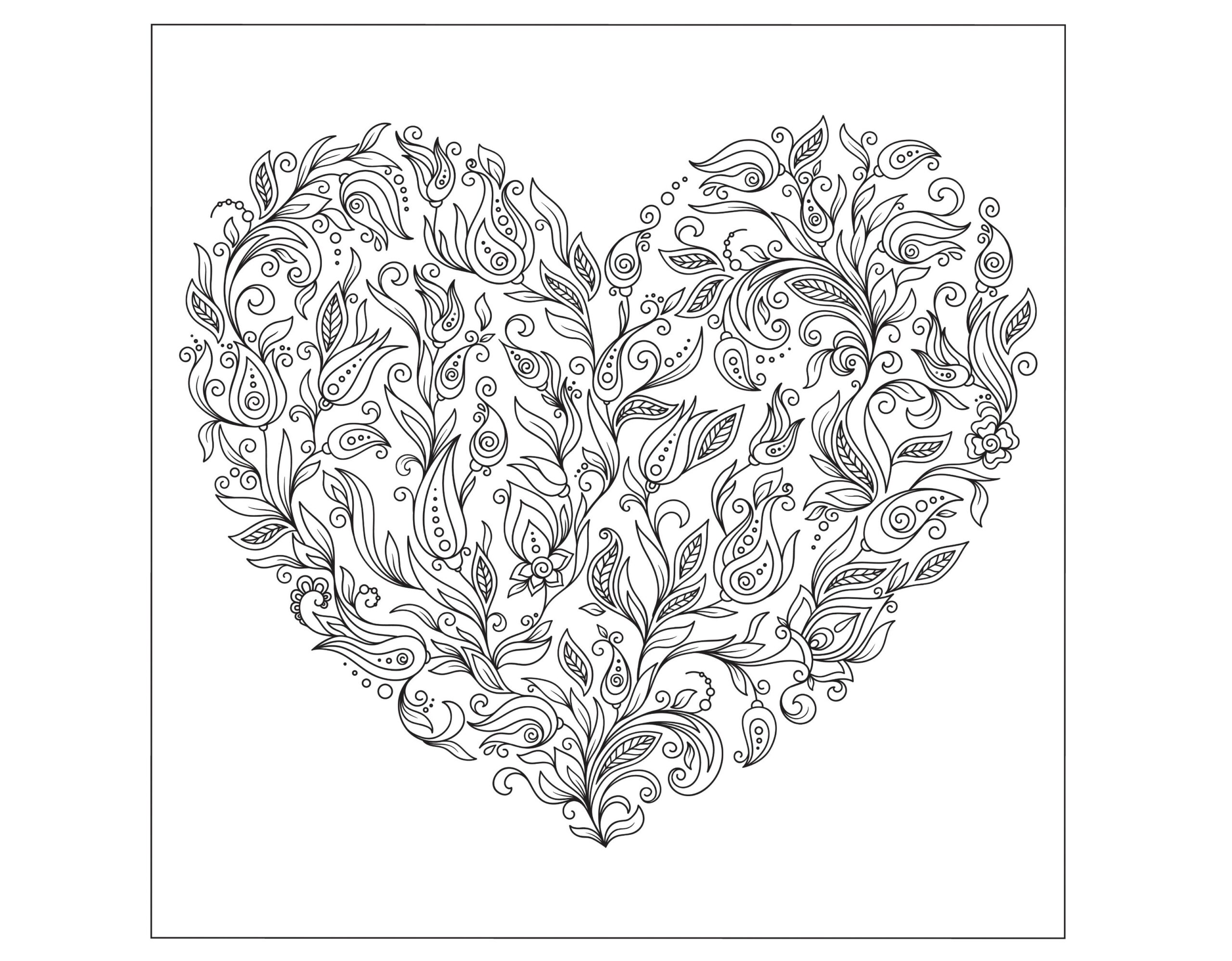Valentine Coloring Pages Printable Adult