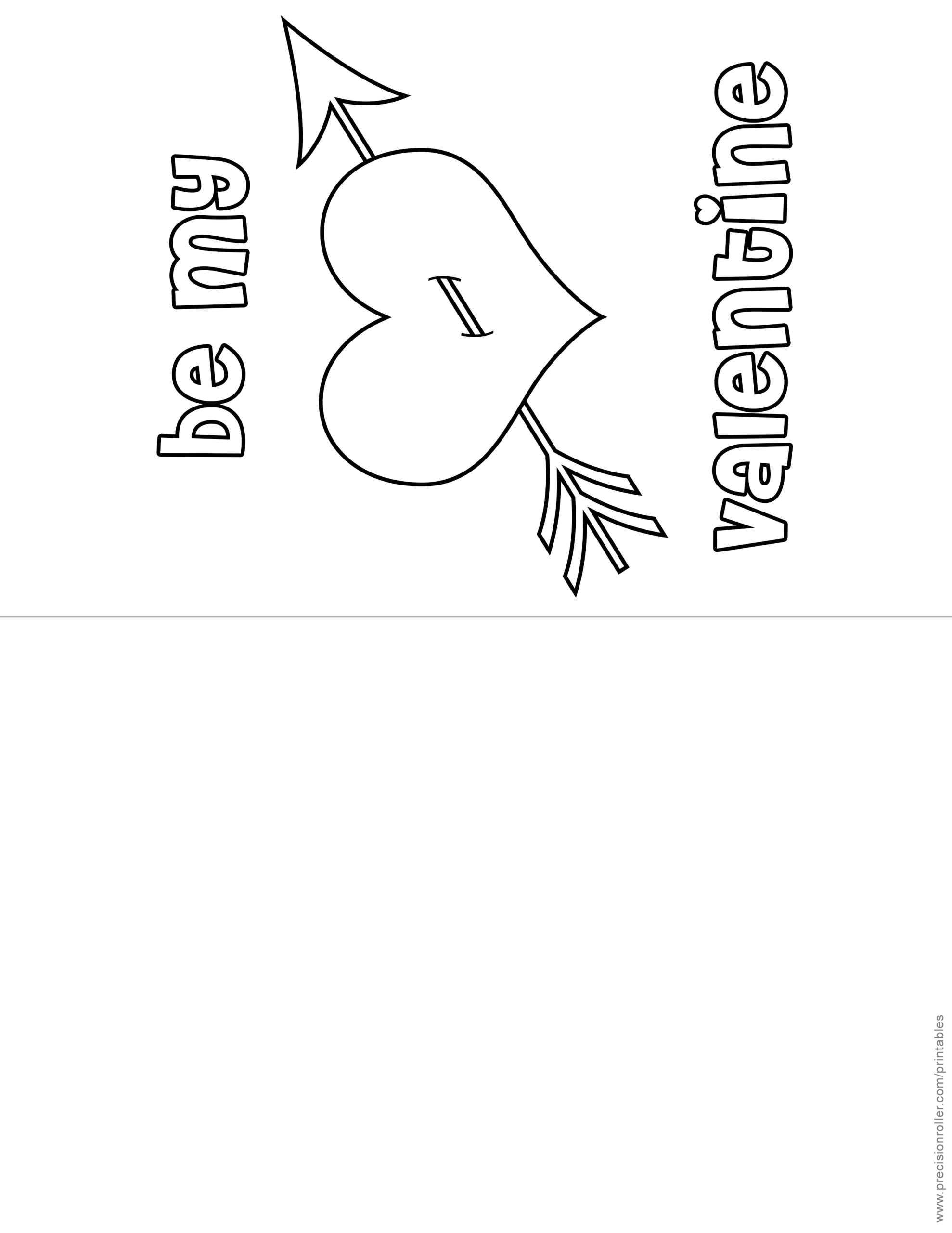 Valentine S Day Heart Coloring Page Precision Printables