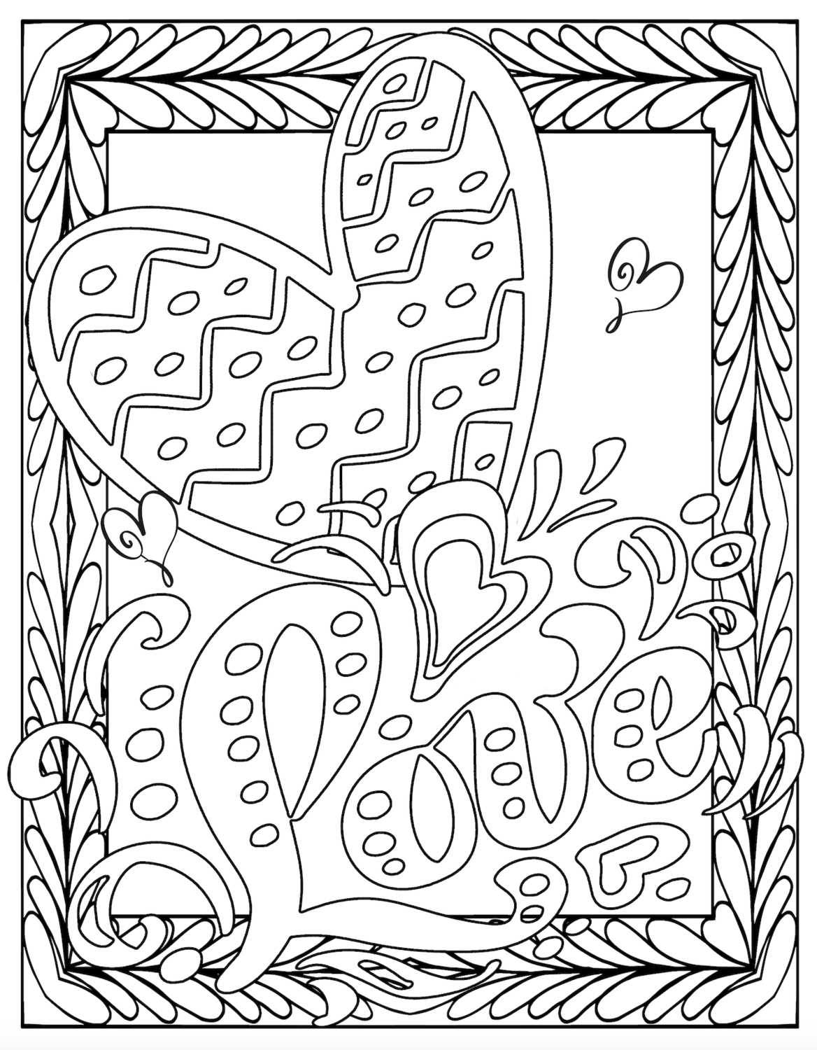 Valentine's Coloring Pages