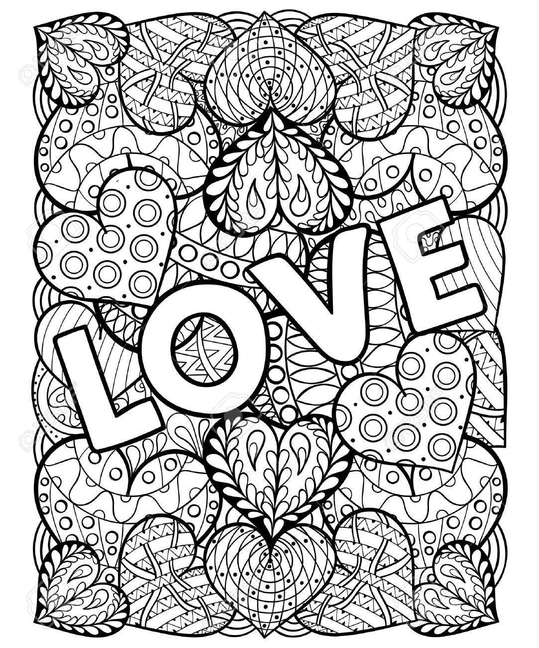 Valentine Coloring Pages For Adults