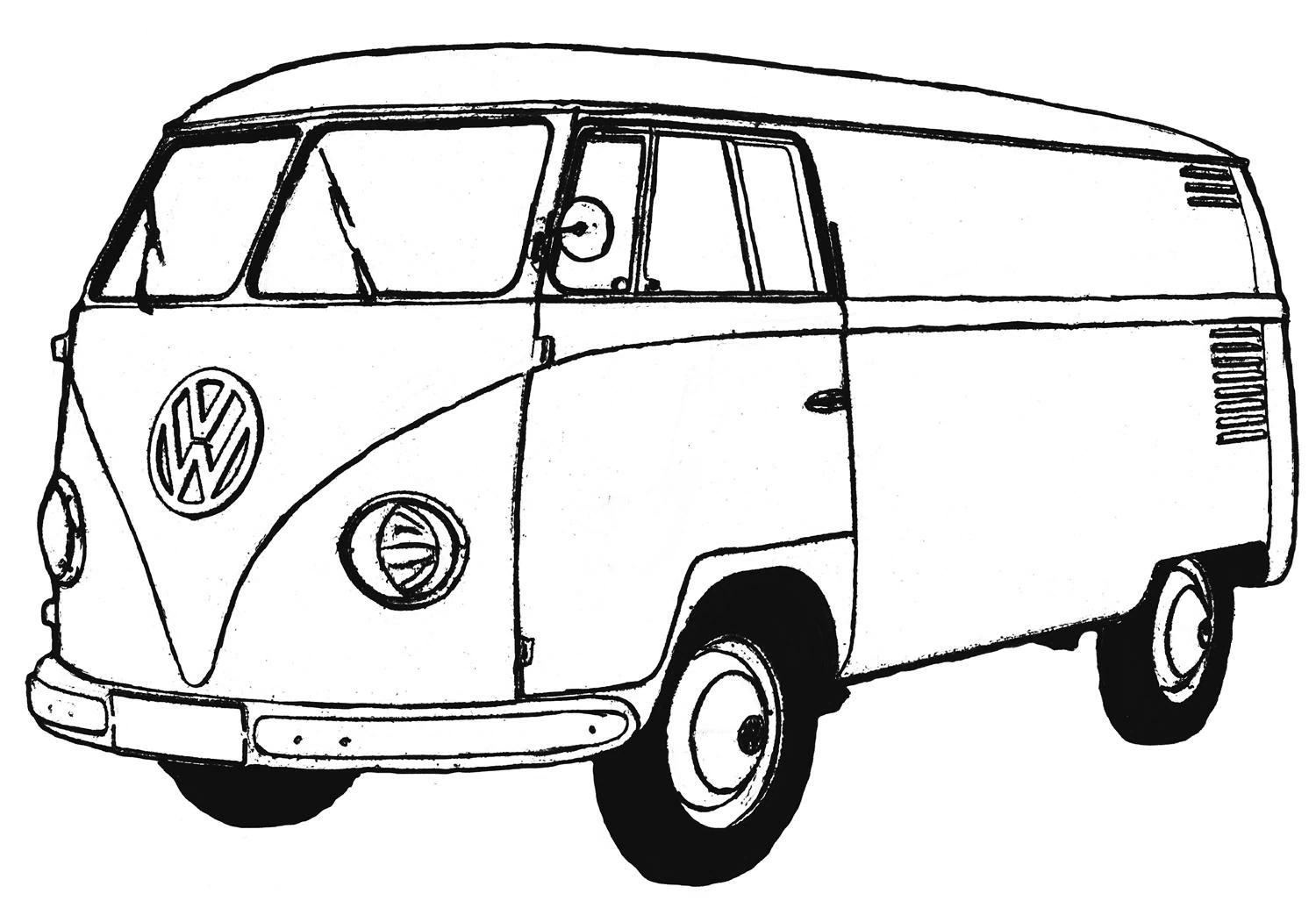 Van Transportation Free Printable Coloring Pages