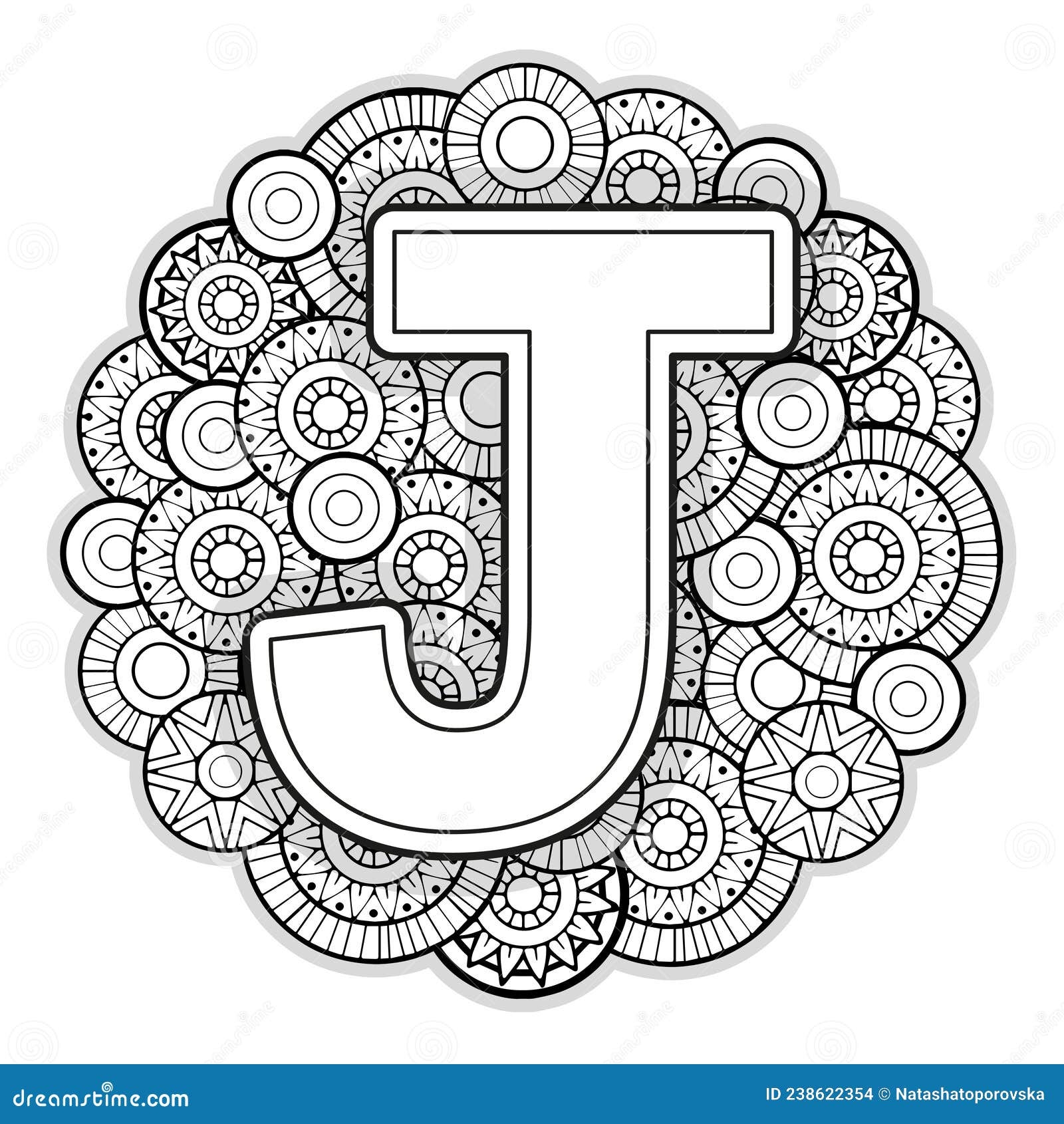 Letter J Coloring Page