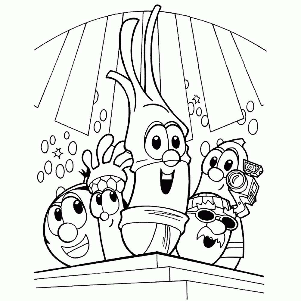VeggieTales Coloring Pages Books 100 FREE And Printable