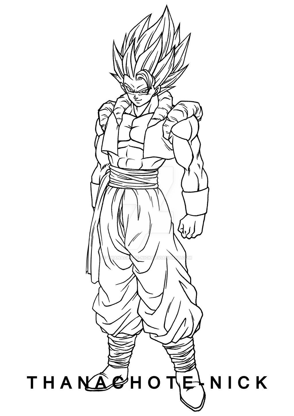 Vegito Coloring Pages Coloring Pages