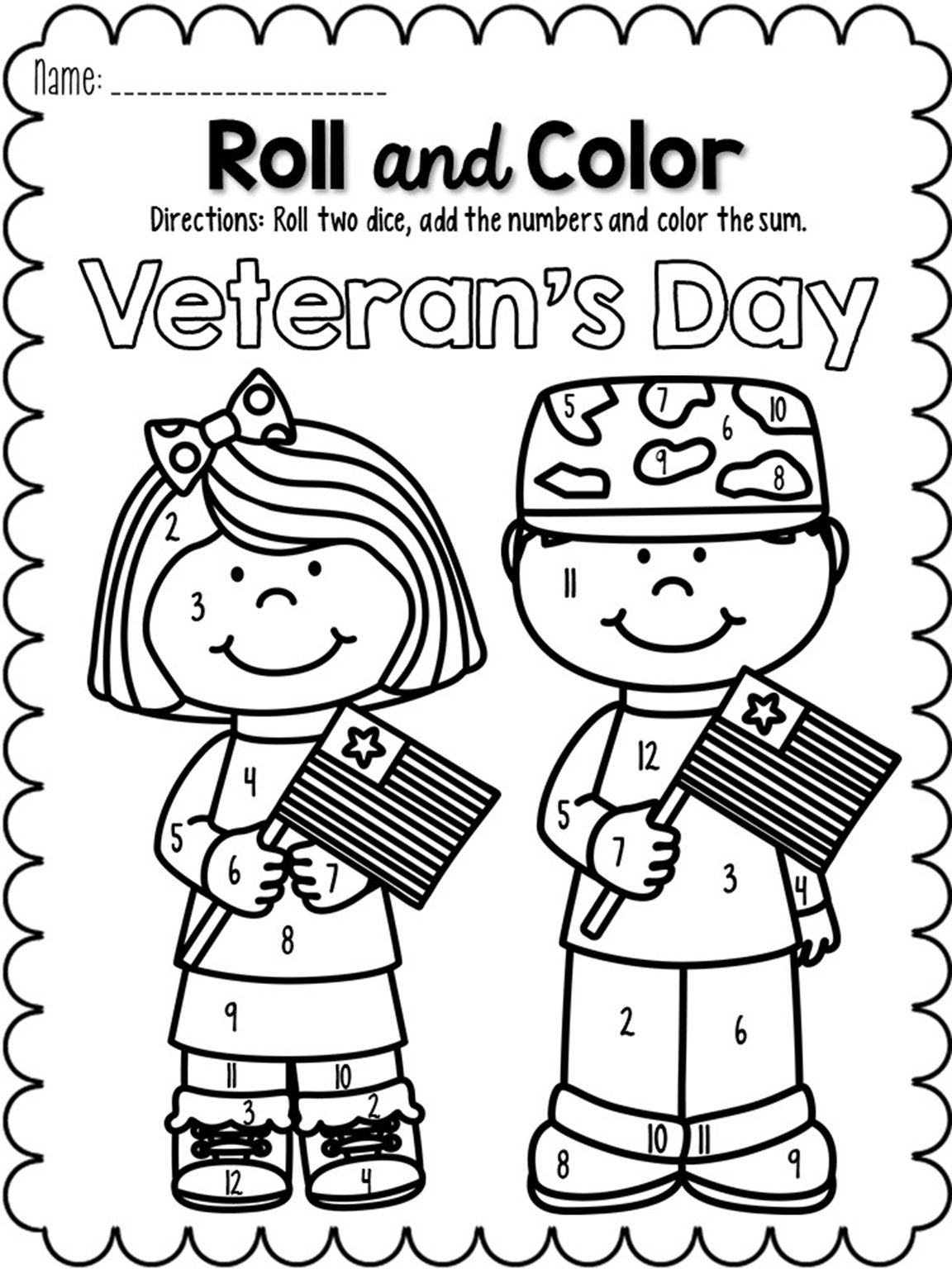 Veterans Day Worksheets For Kindergarten Try This Sheet