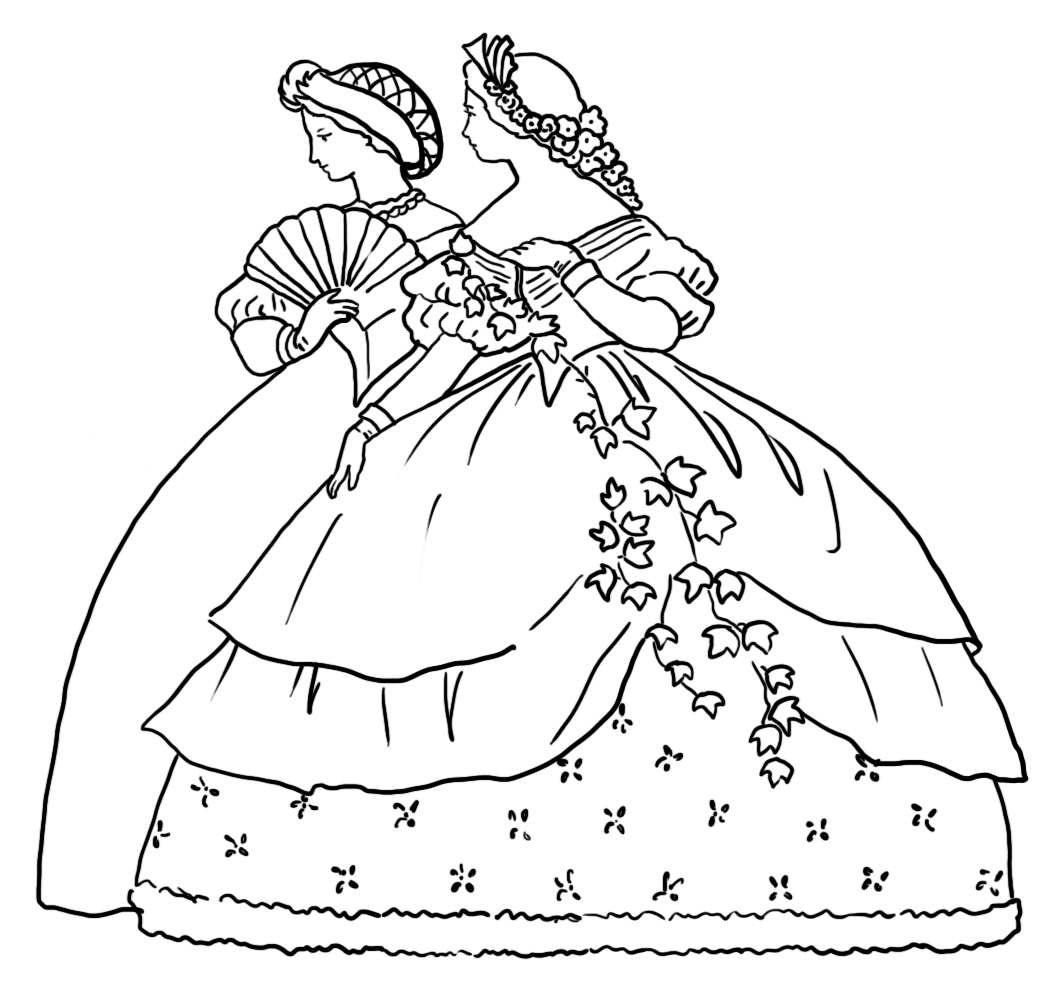 Victorian Coloring Pages
