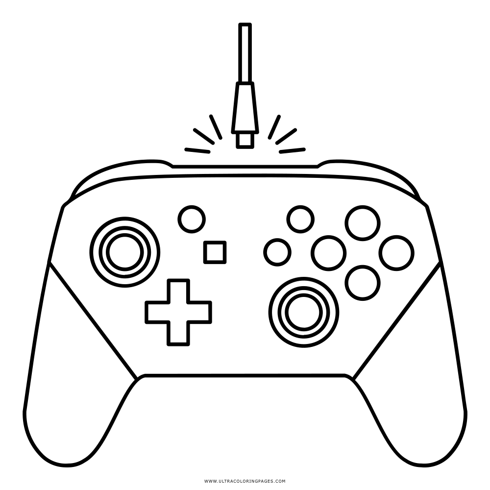 Video Game Controller Coloring Pages Coloring Nation