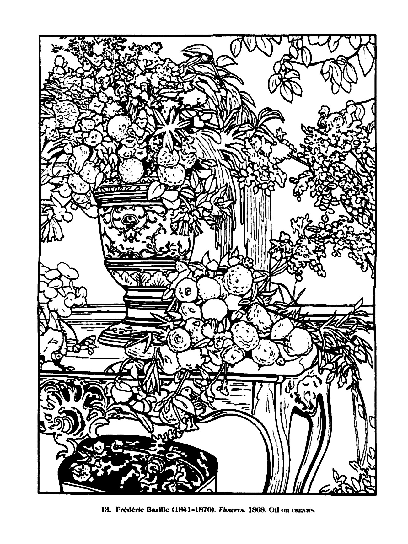 Vintage Drawing Vintage Adult Coloring Pages