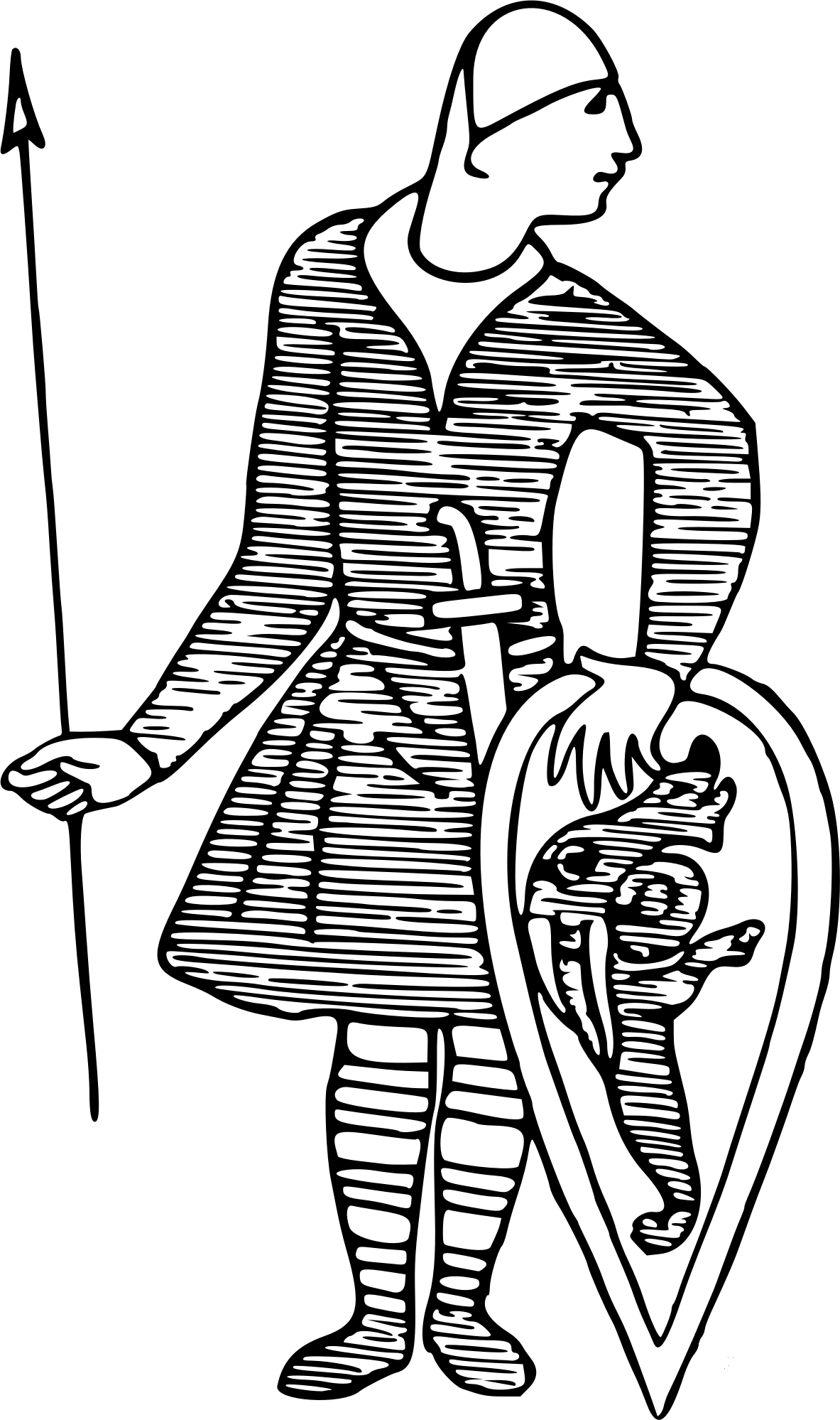 Vintage Norman Bayeux Tapestry Style Coloring Page ColouringPages