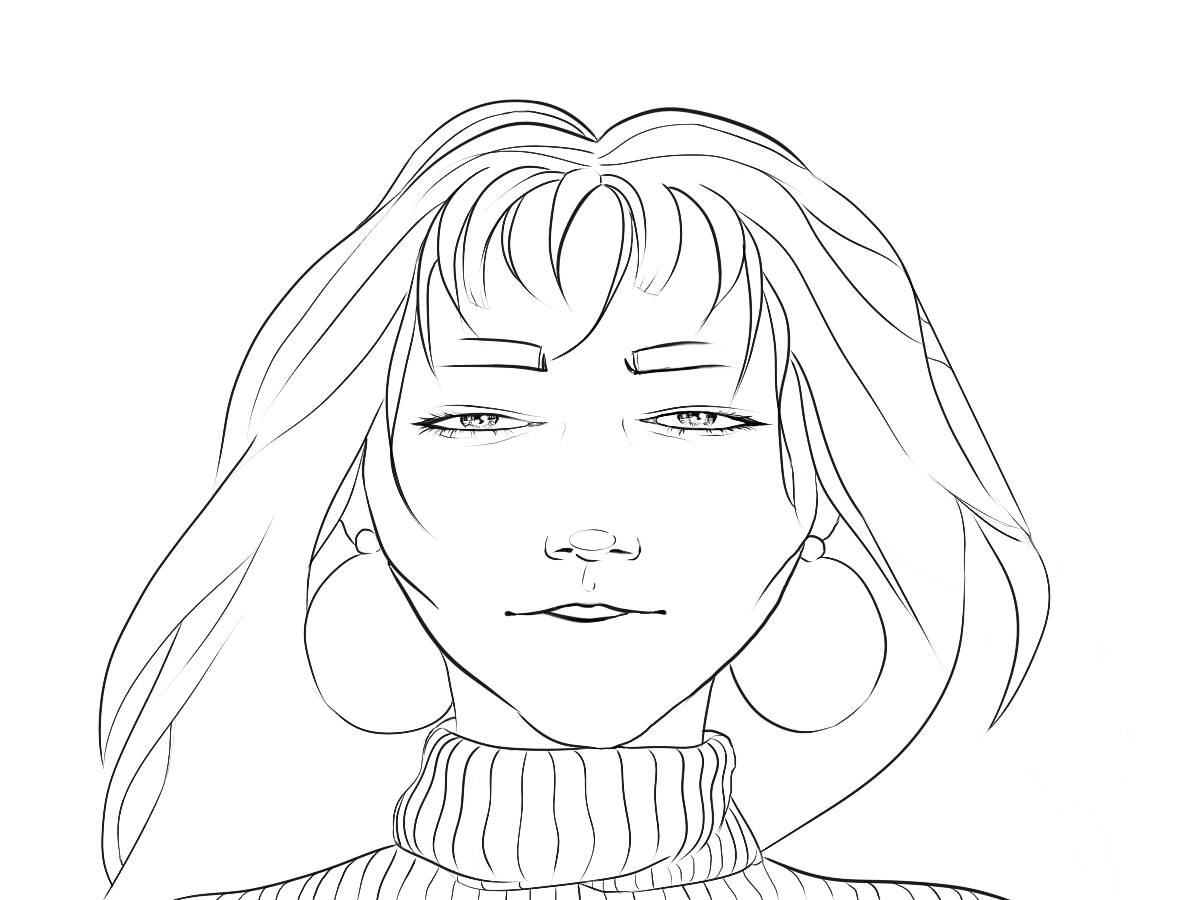 VSCO Girl Face Coloring Pages Free Printable Coloring Pages