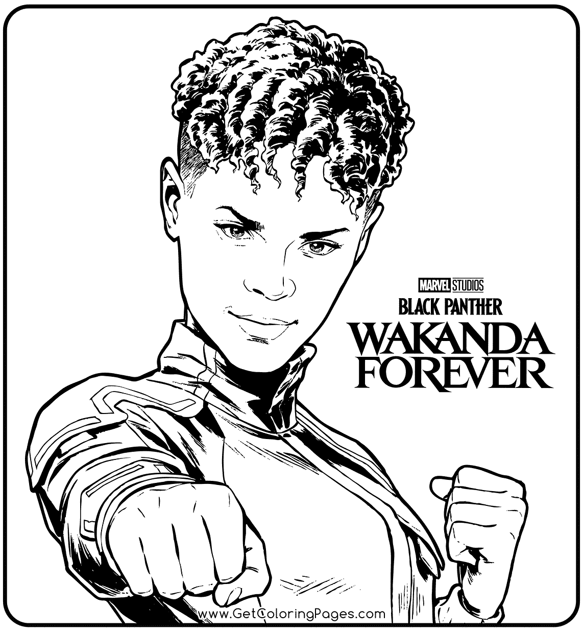 Wakanda Coloring Pages