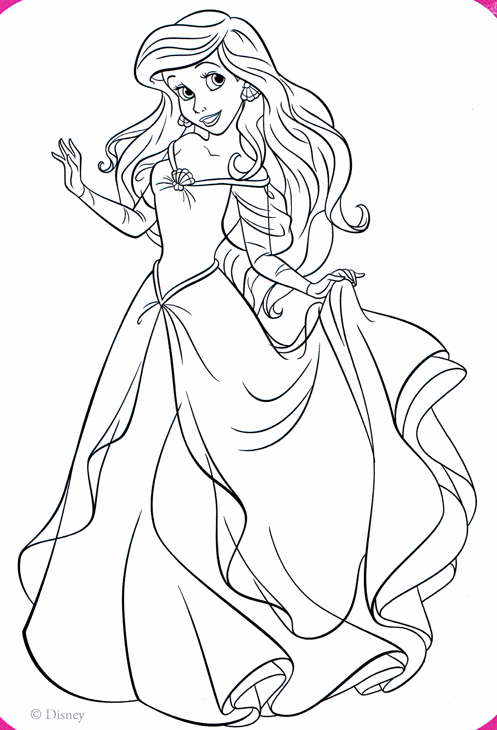 Disney Princess Free Coloring Pages