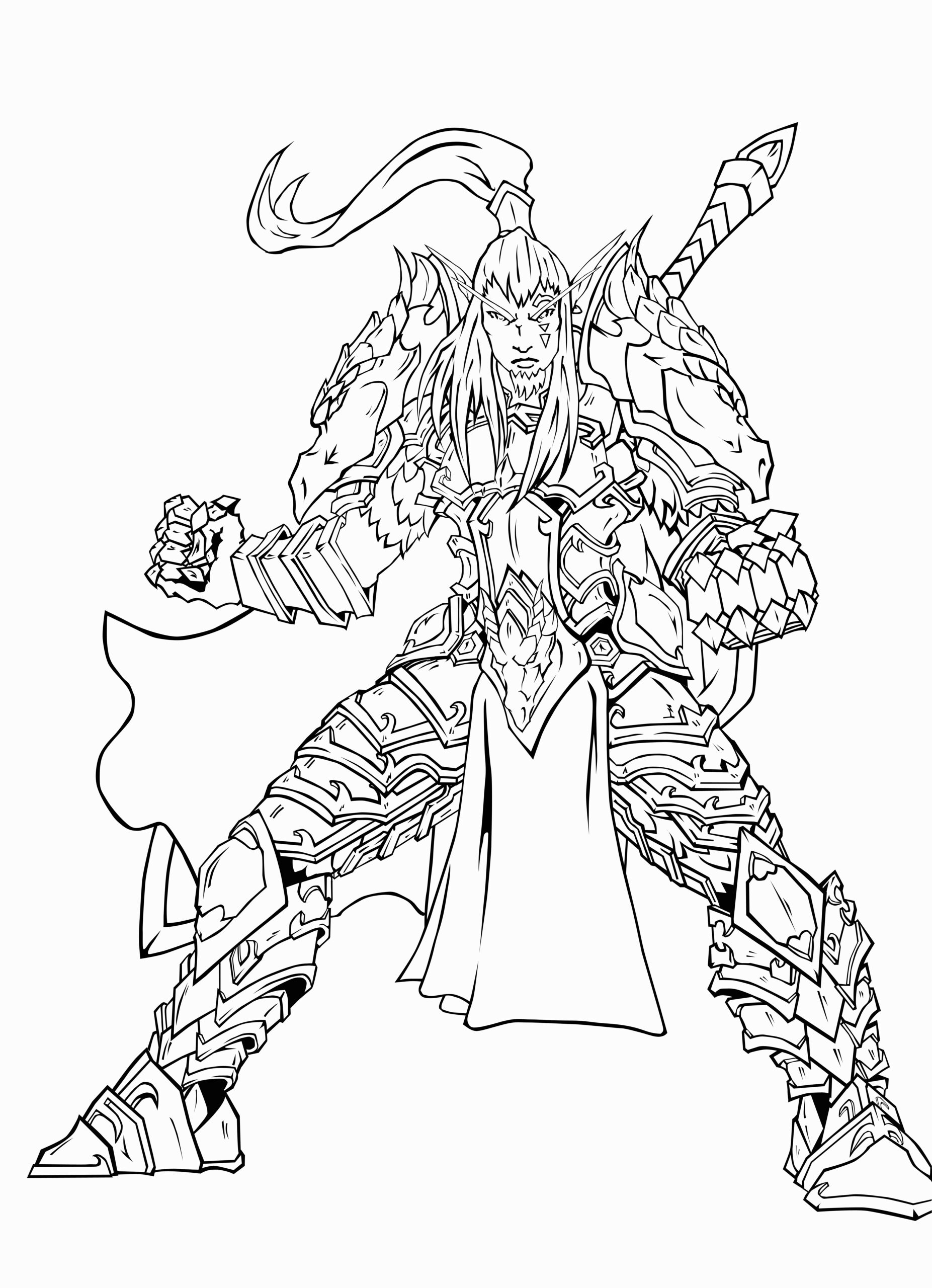 Warrior Dungeons And Dragons Coloring Pages Coloring Pages