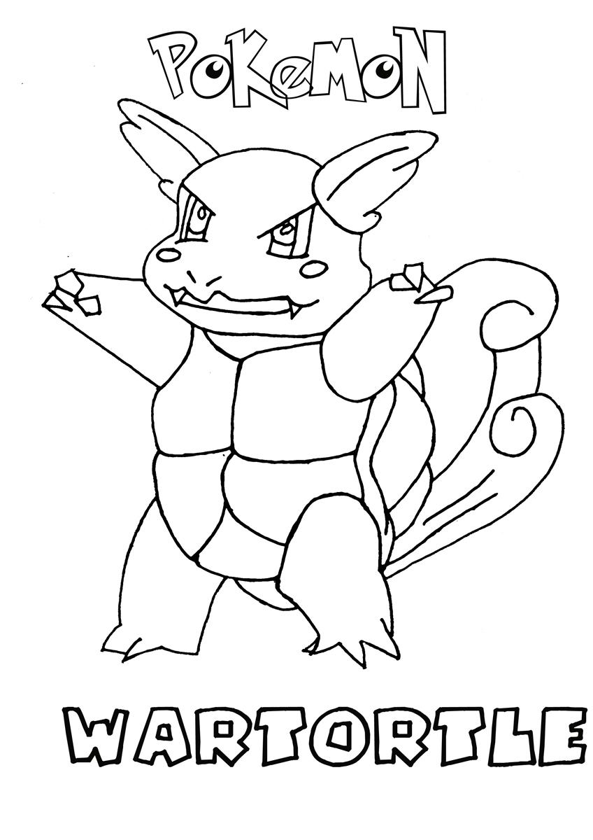 Water Pokemon Coloring Page