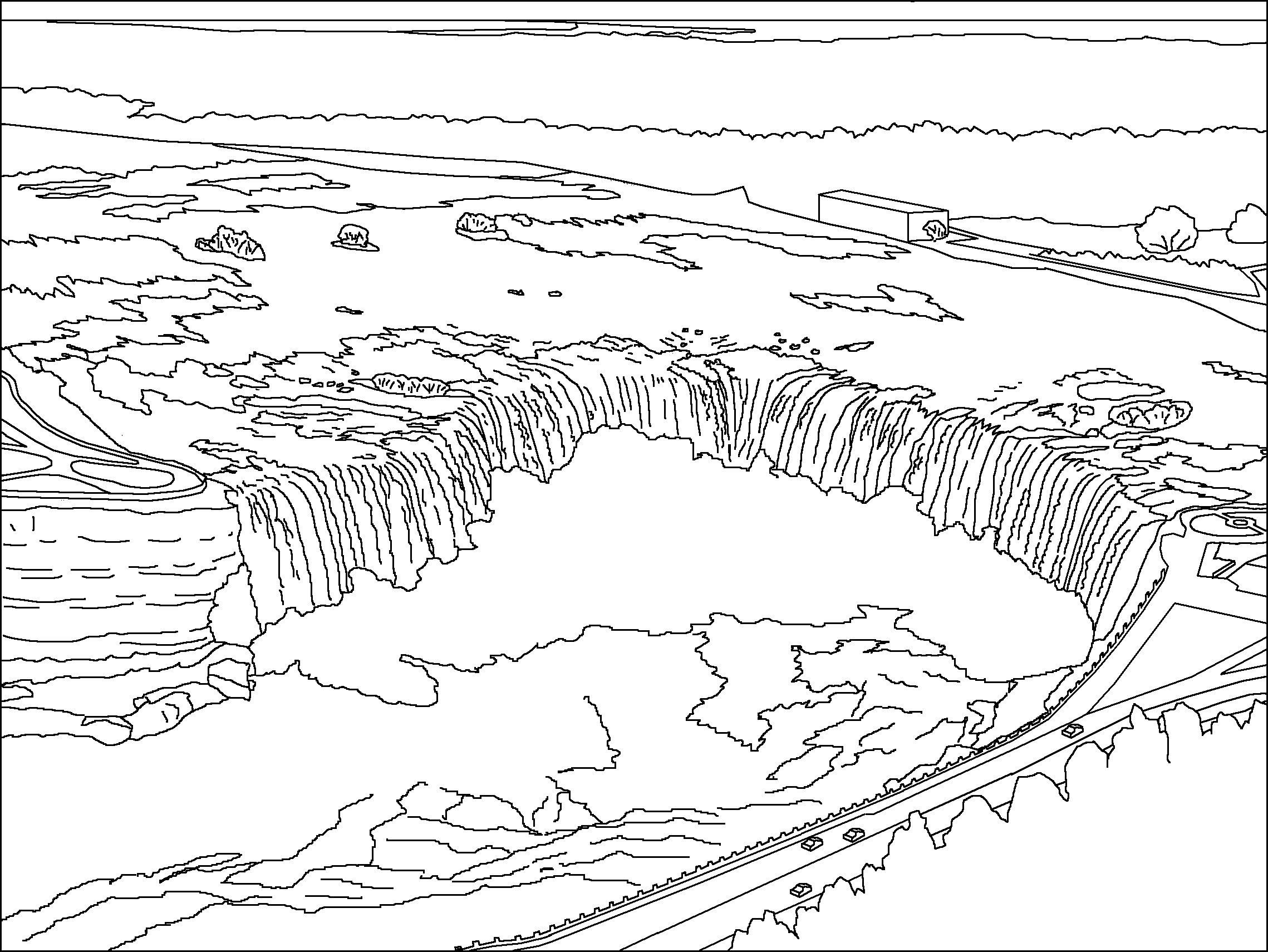 Waterfall Coloring Pages Best Coloring Pages For Kids