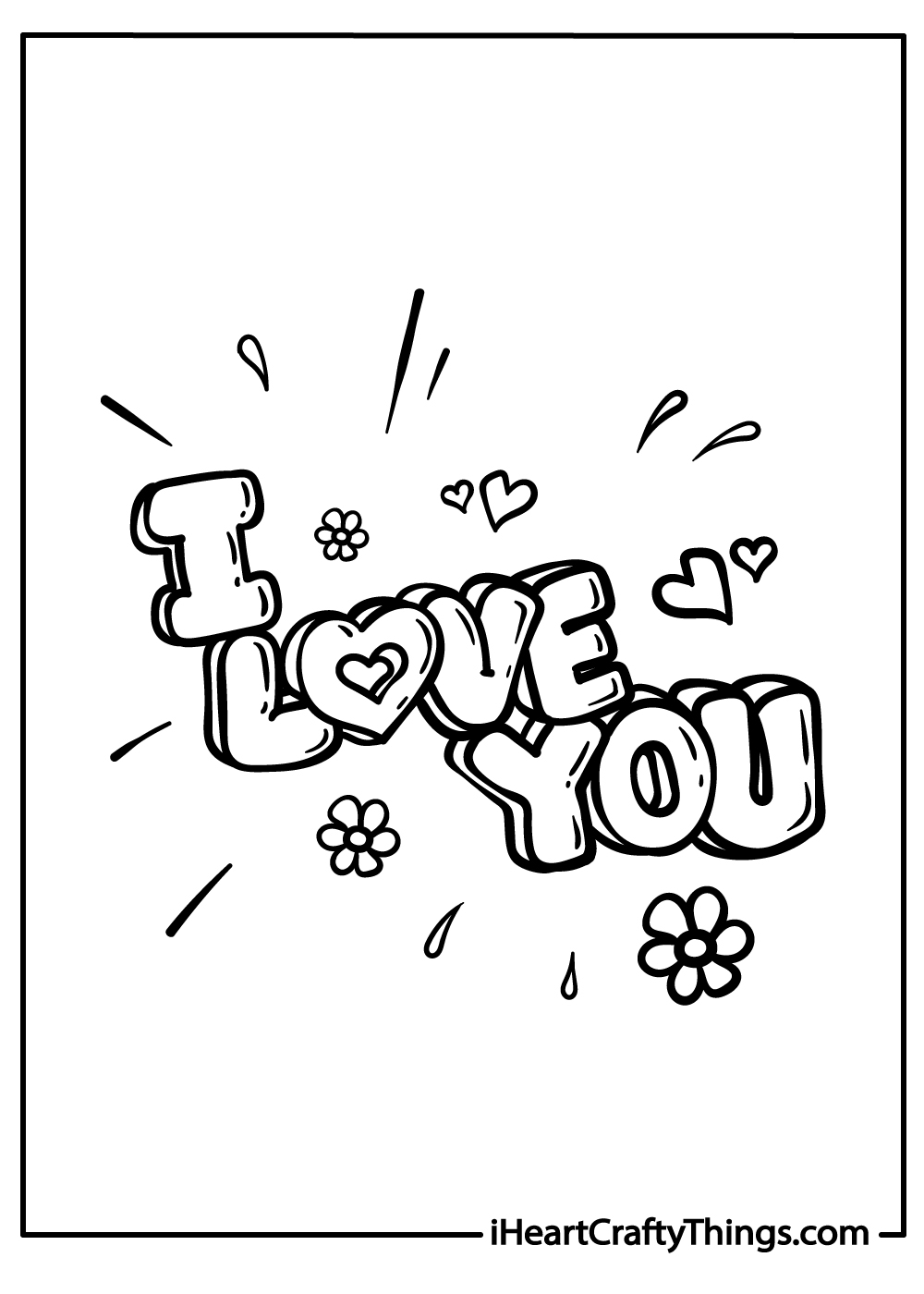 We Love You Mom Coloring Pages