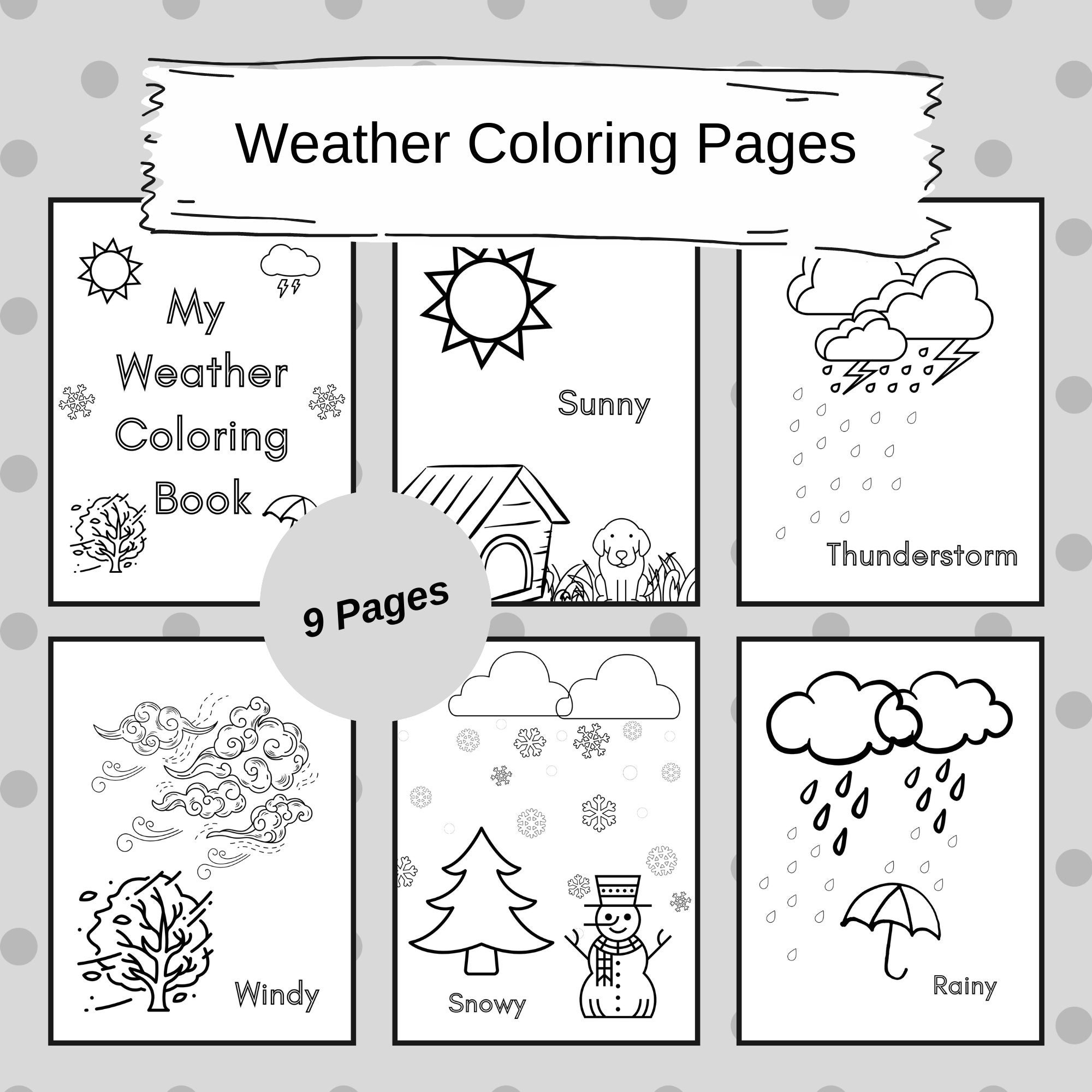 Weather Coloring Page