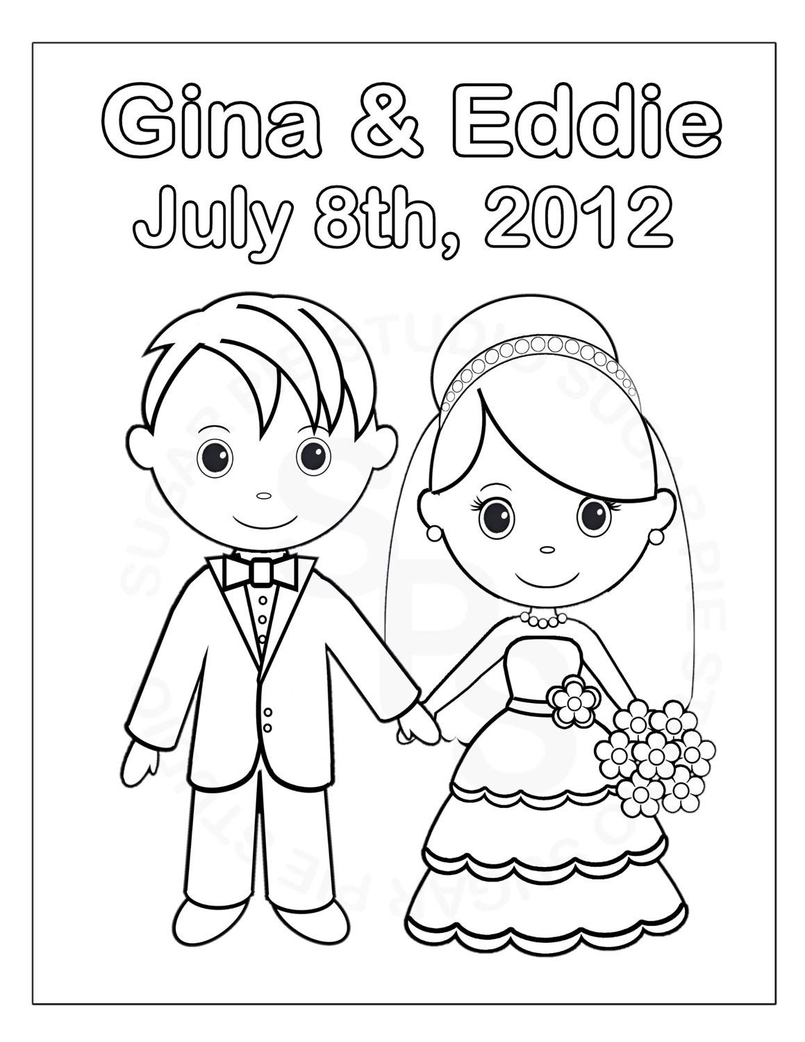 Marriage Coloring Pages