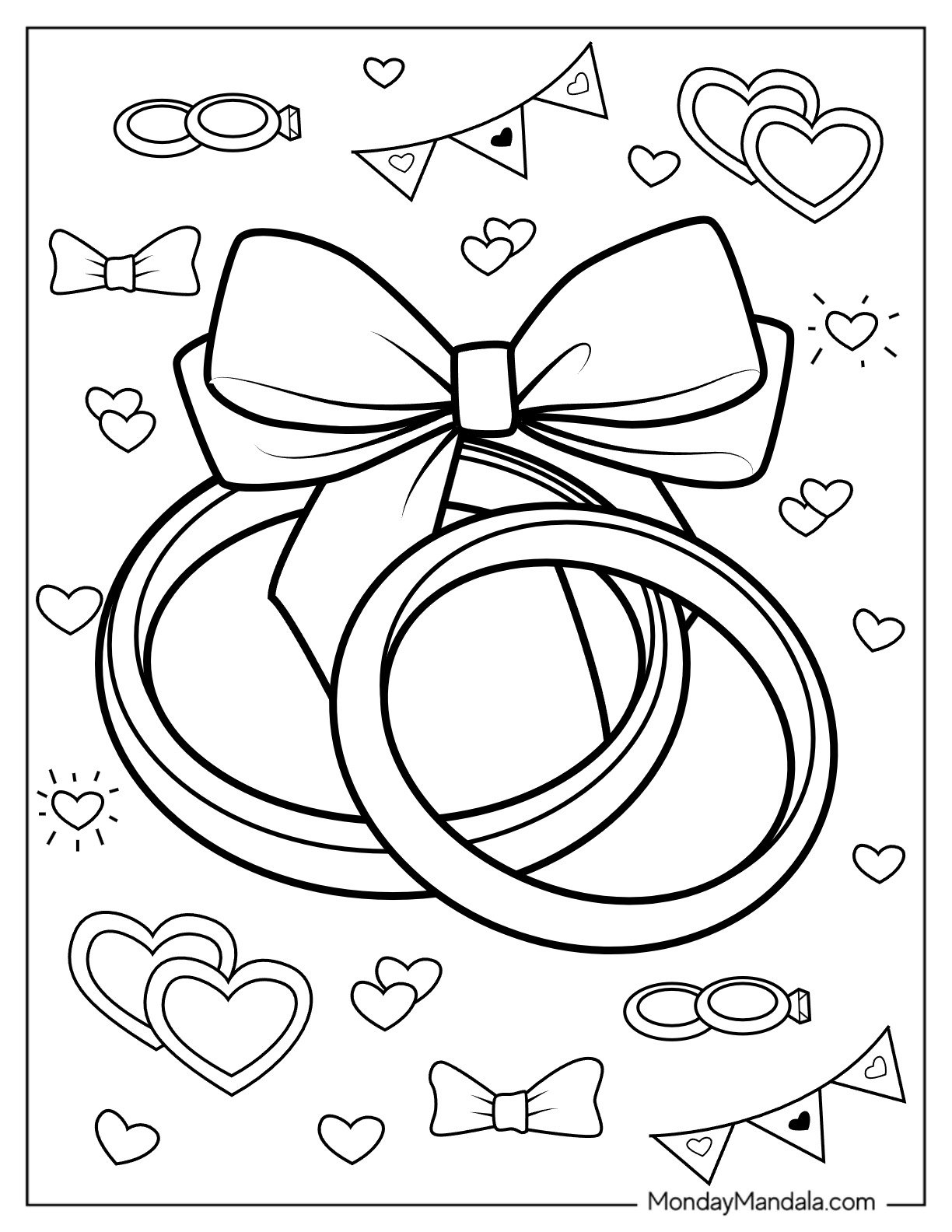 Wedding Day Wedding Coloring Pages