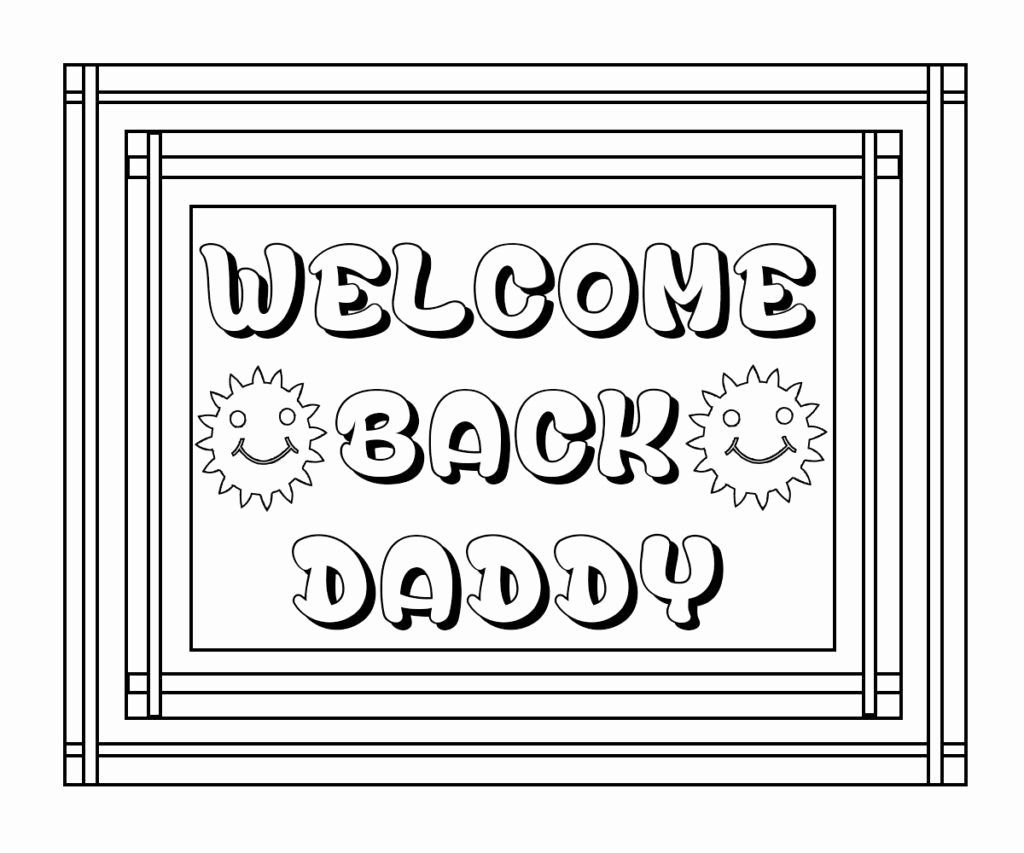 Welcome Home Coloring Pages