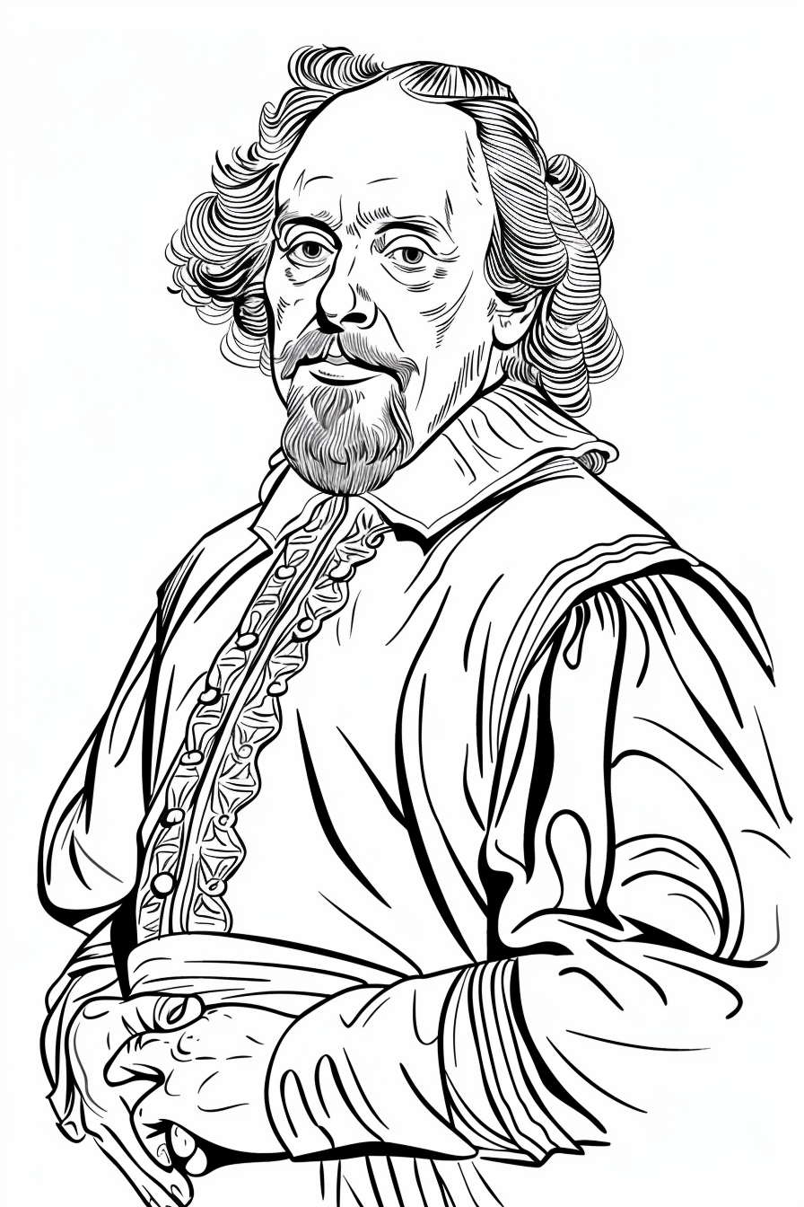 William Shakespeare Coloring Pages ColoringDraft