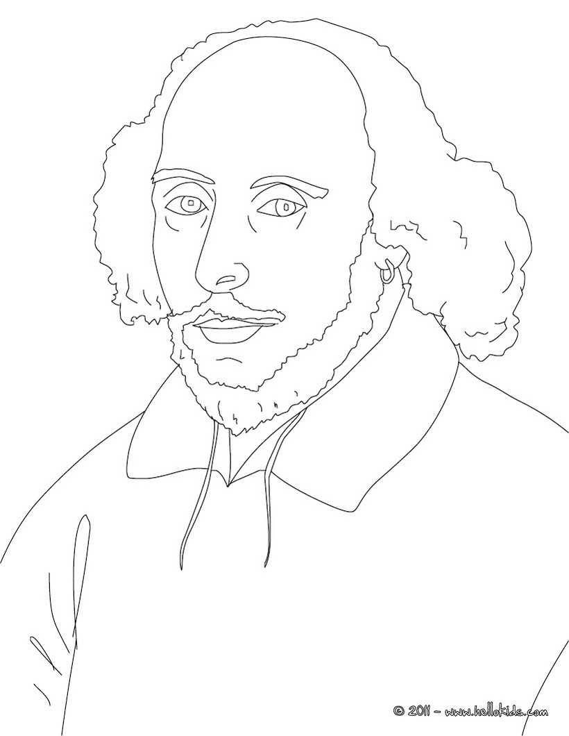 Shakespeare Coloring Pages