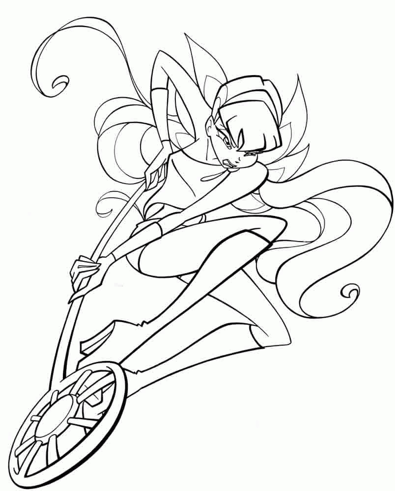 Winx Club Stella Coloring Pages