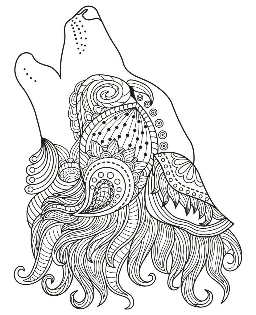 Wolf Coloring Pages For Adults Best Coloring Pages For Kids
