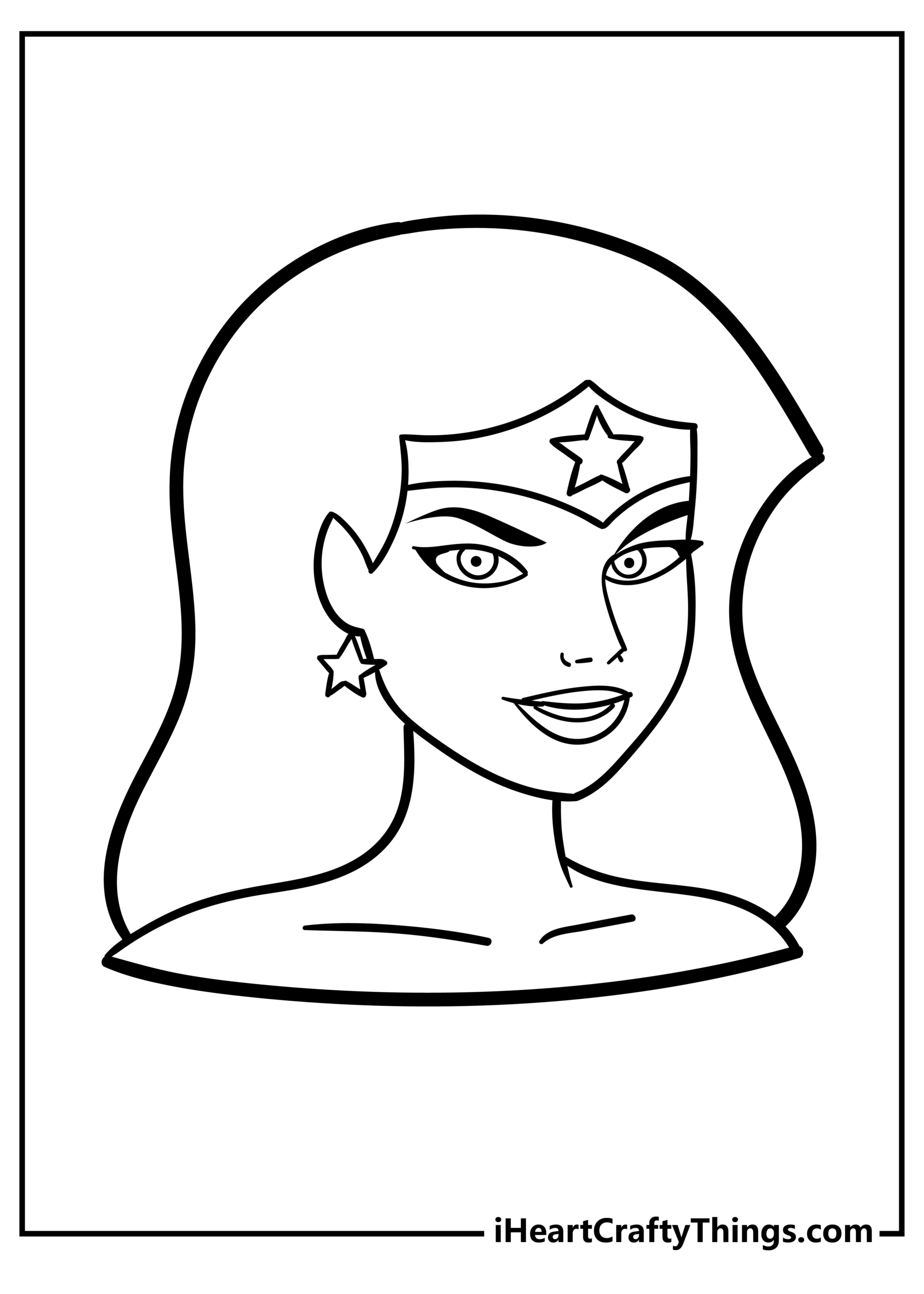 Wonder Woman Coloring Pages Free Printable