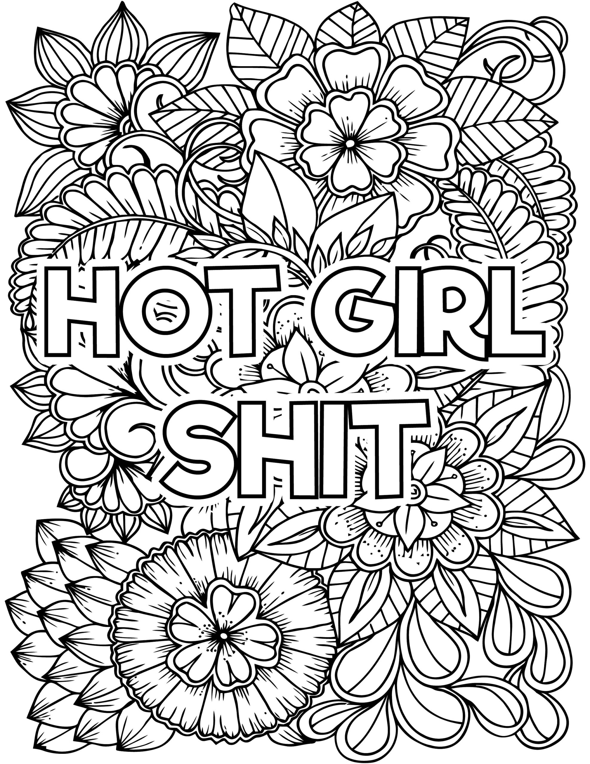 Word Coloring Pages Printable