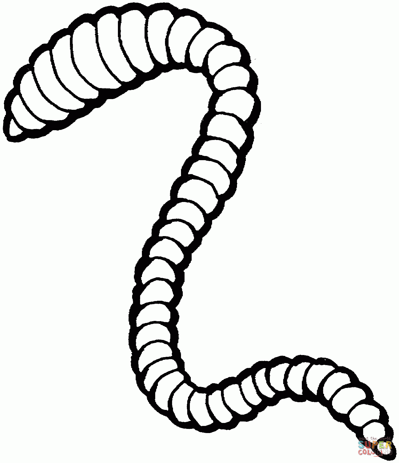 Worm Coloring Pages To Download And Print For Free