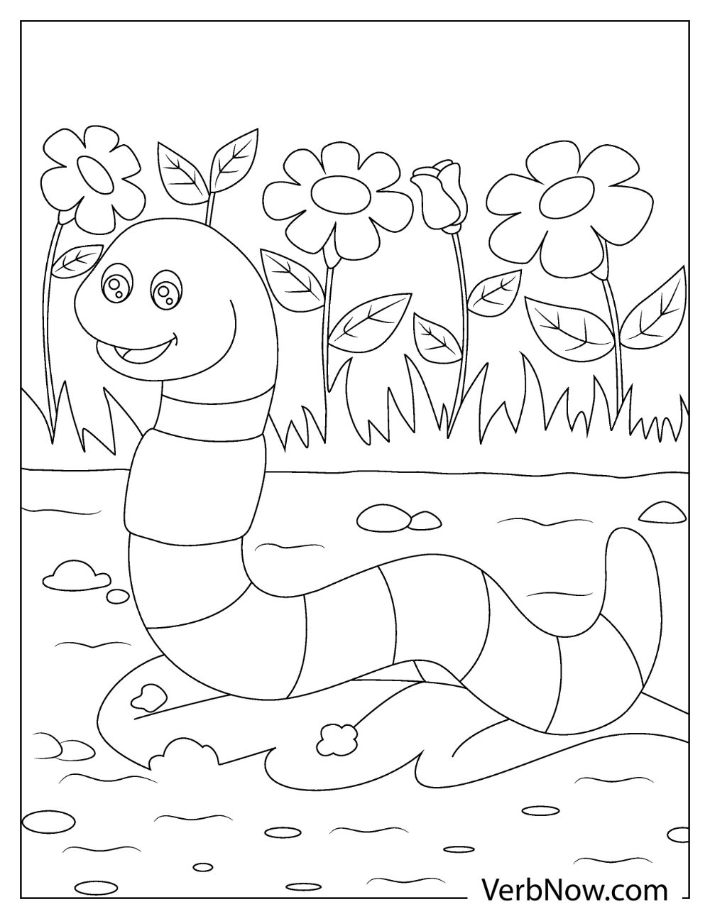 Worms Coloring Pages