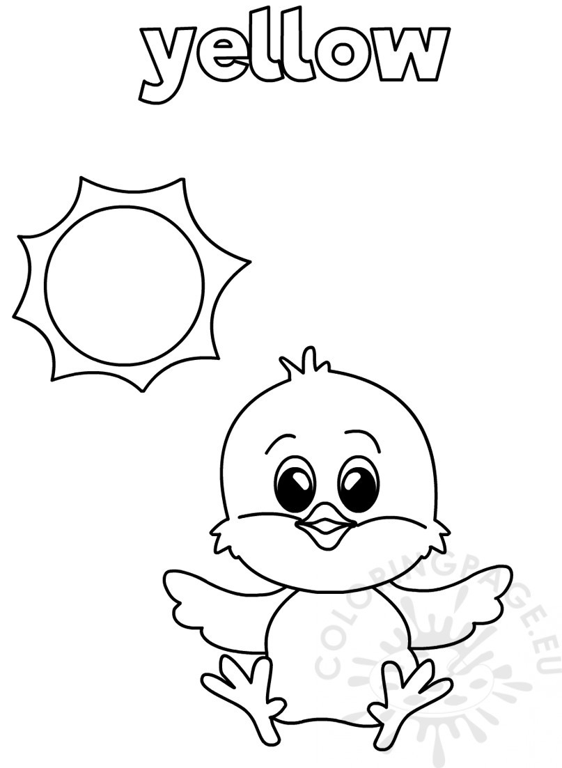 Yellow Coloring Pages